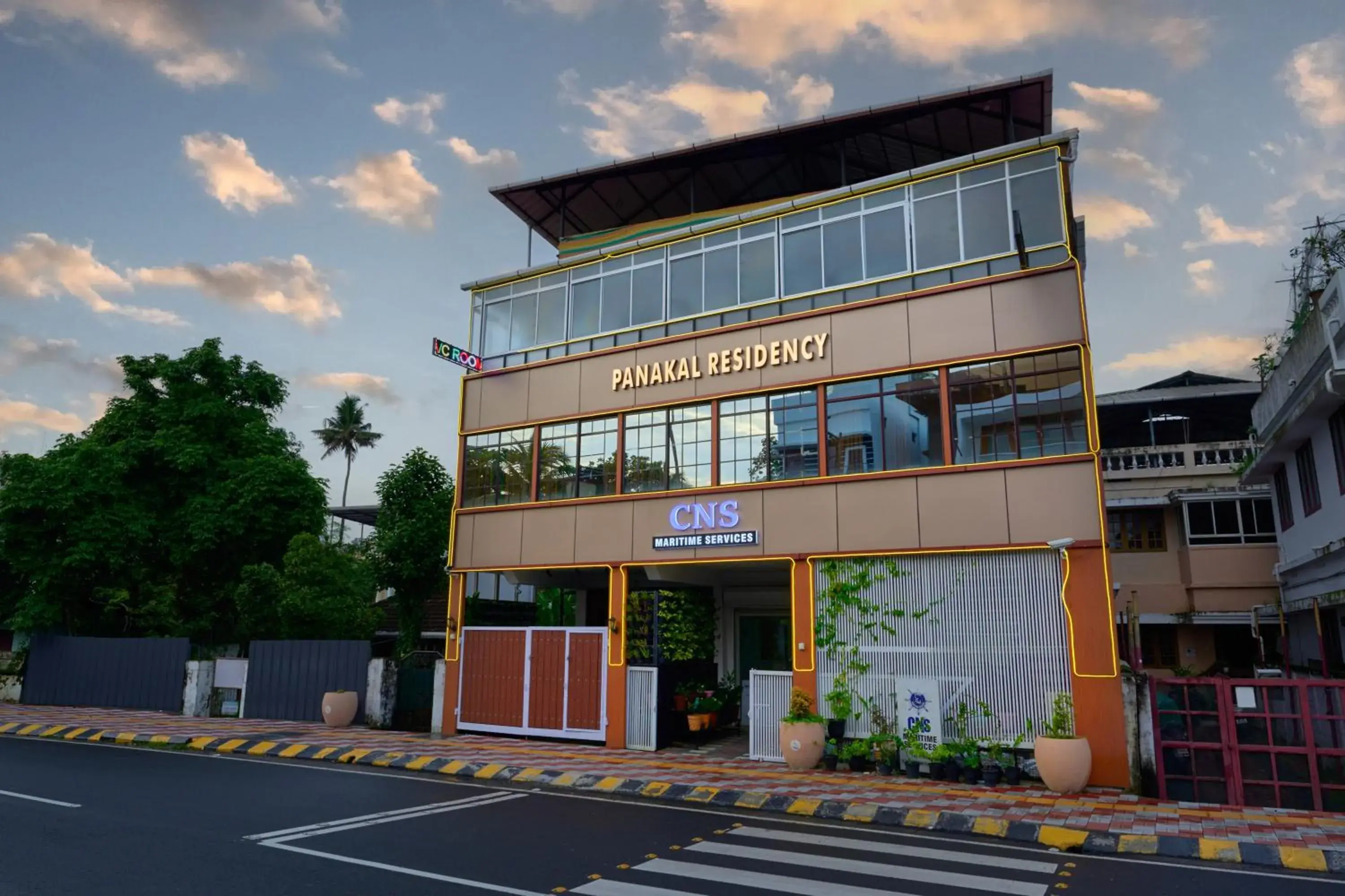 Facade/entrance in Panakal Residency, Fort Kochi Facade/entrance in Panakal Residency, Fort Kochi