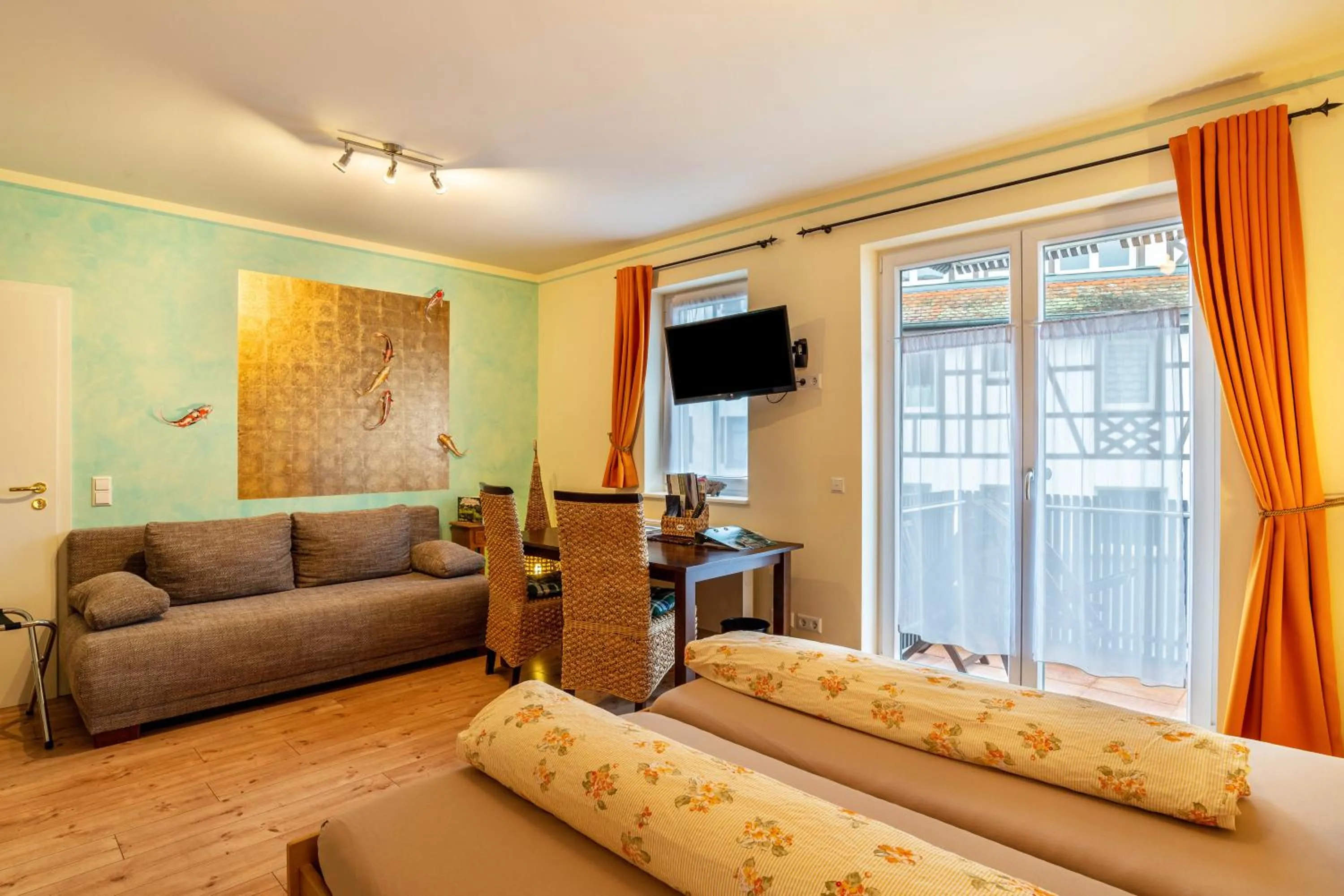 Bed in SCHUSTERjunge Aparthotel