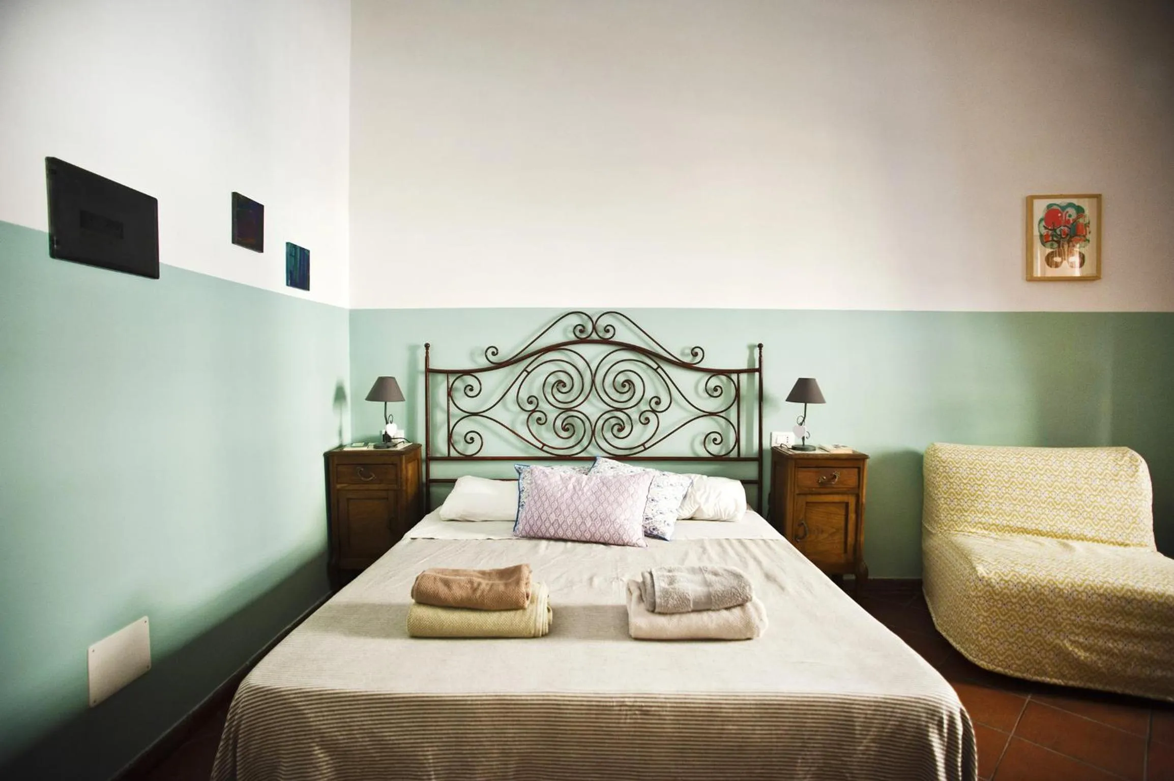 Bedroom, Bed in Trastevere Dream House