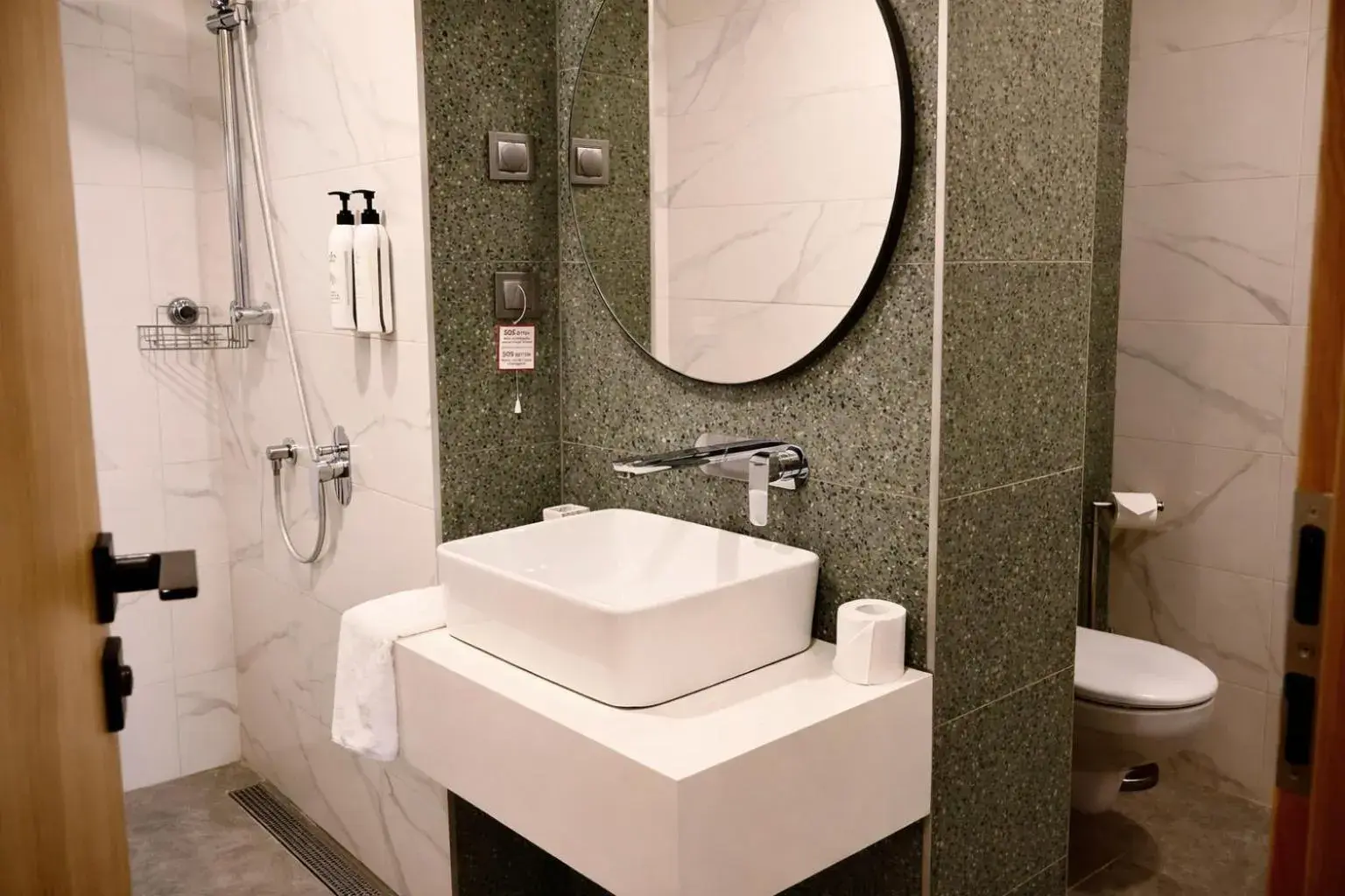 Shower in B1 Downtown Hotel, Sofia Shower in B1 Downtown Hotel, Sofia