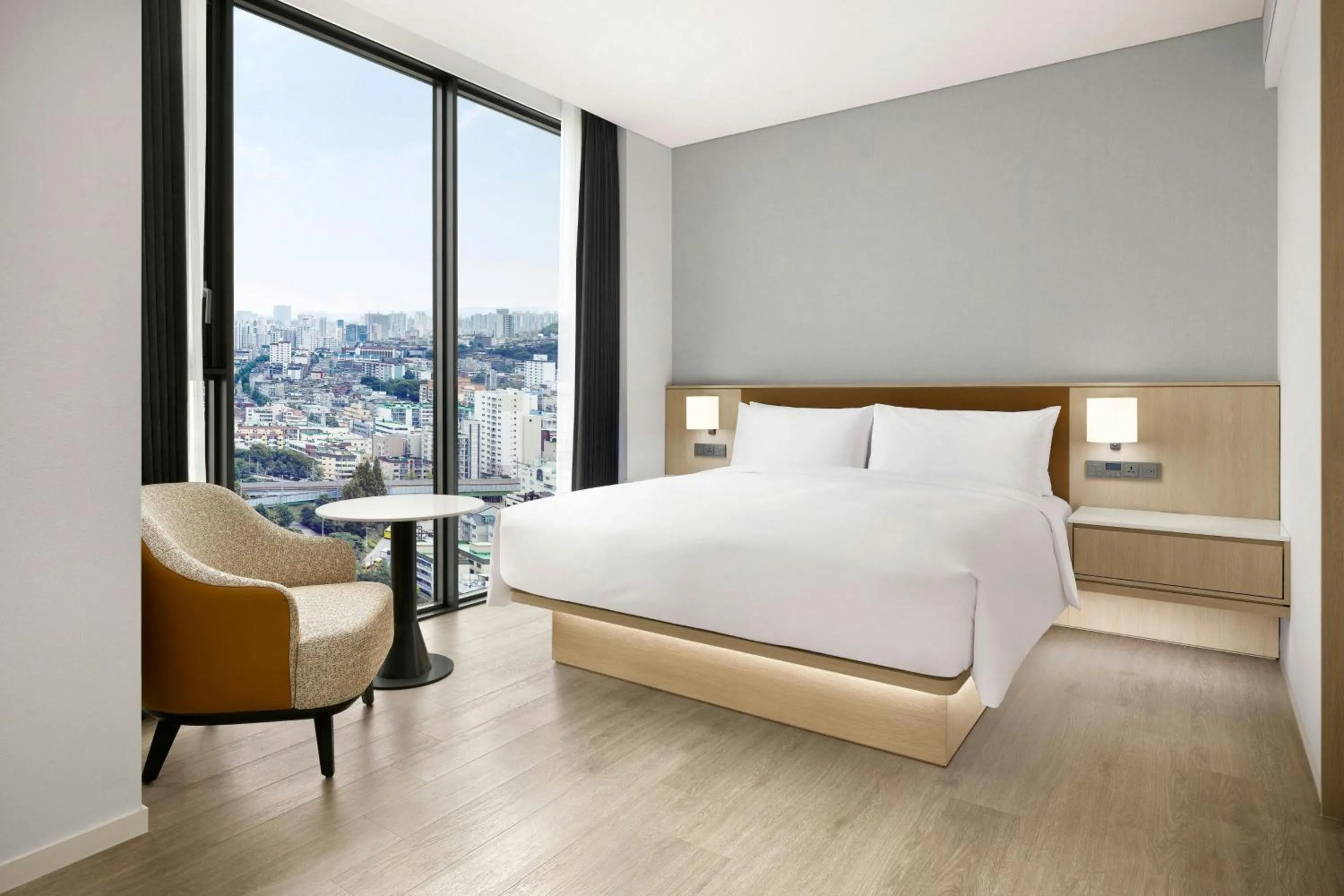 Bedroom, Bed in AC Hotel by Marriott Seoul Geumjeong
