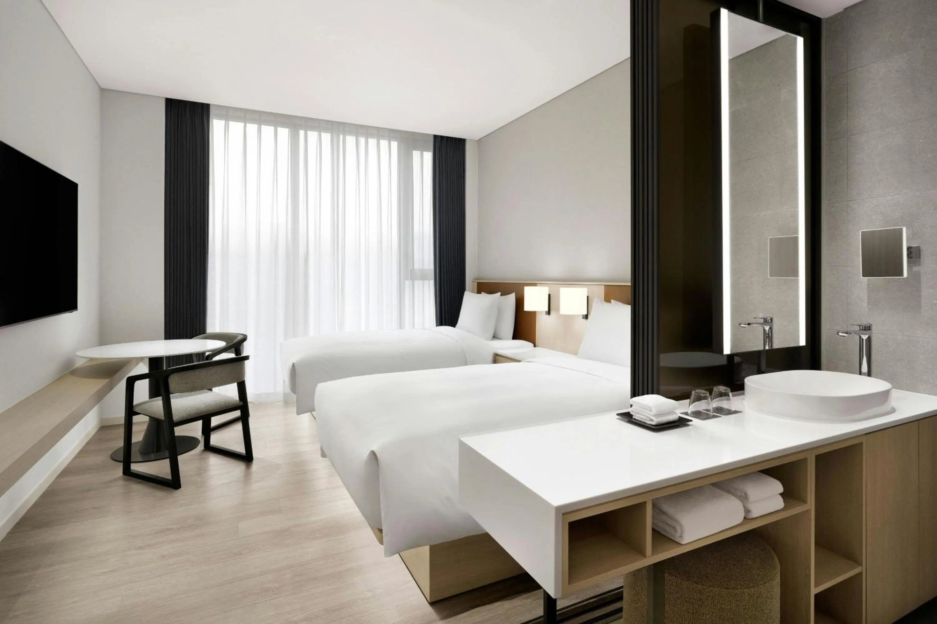 Bedroom, Bed in AC Hotel by Marriott Seoul Geumjeong