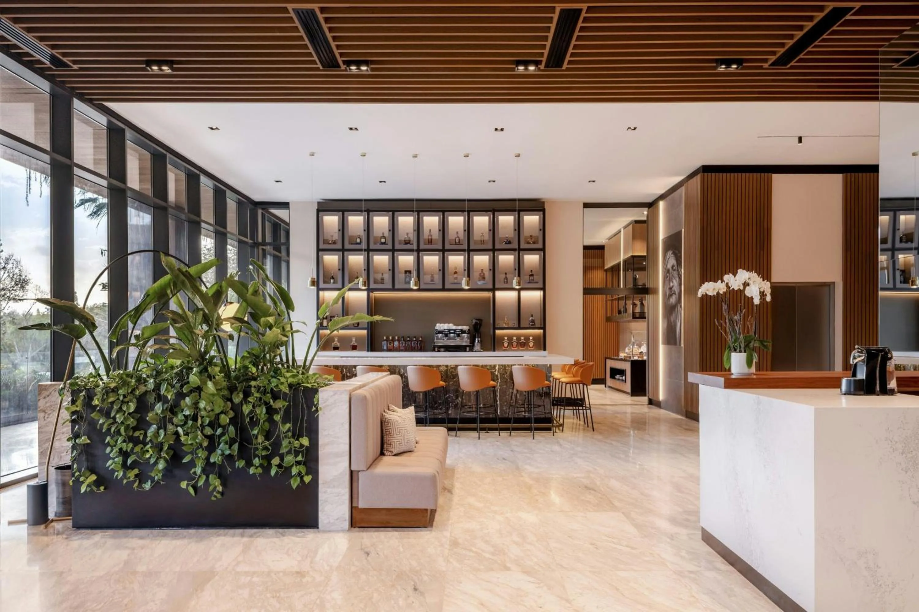 Lobby or reception in AC Hotel by Marriott Santiago de los Caballeros