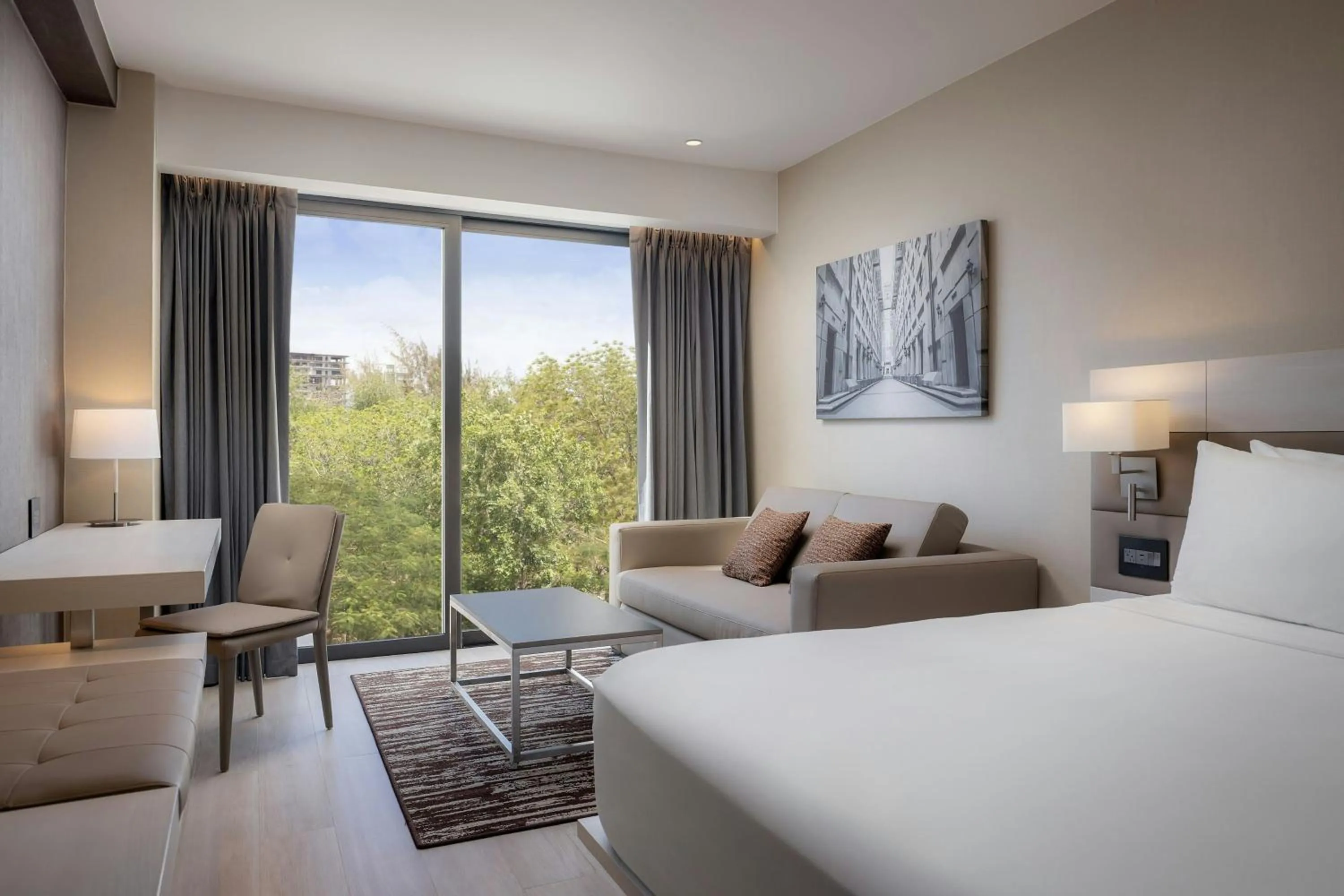 Photo of the whole room, Bed in AC Hotel by Marriott Santiago de los Caballeros