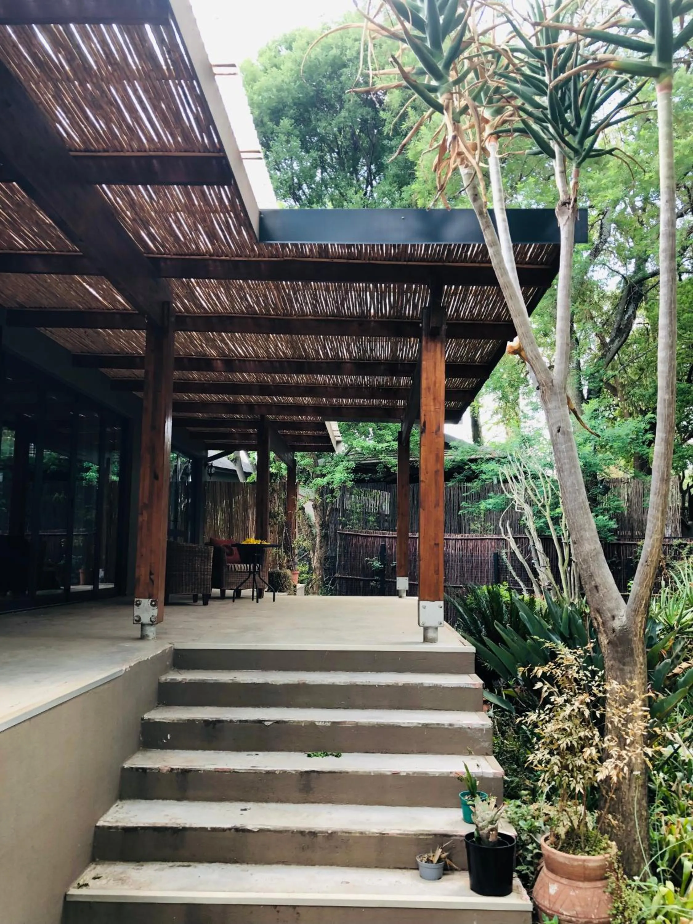 Patio in Sand River Guest House