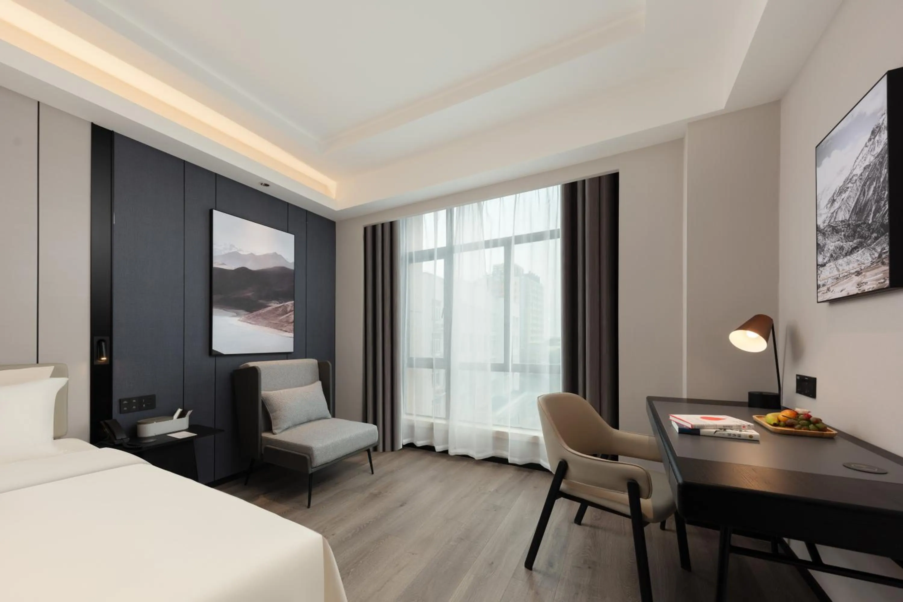 Bed in Atour X Hotel Shanghai Songjiang Ronglei East Road