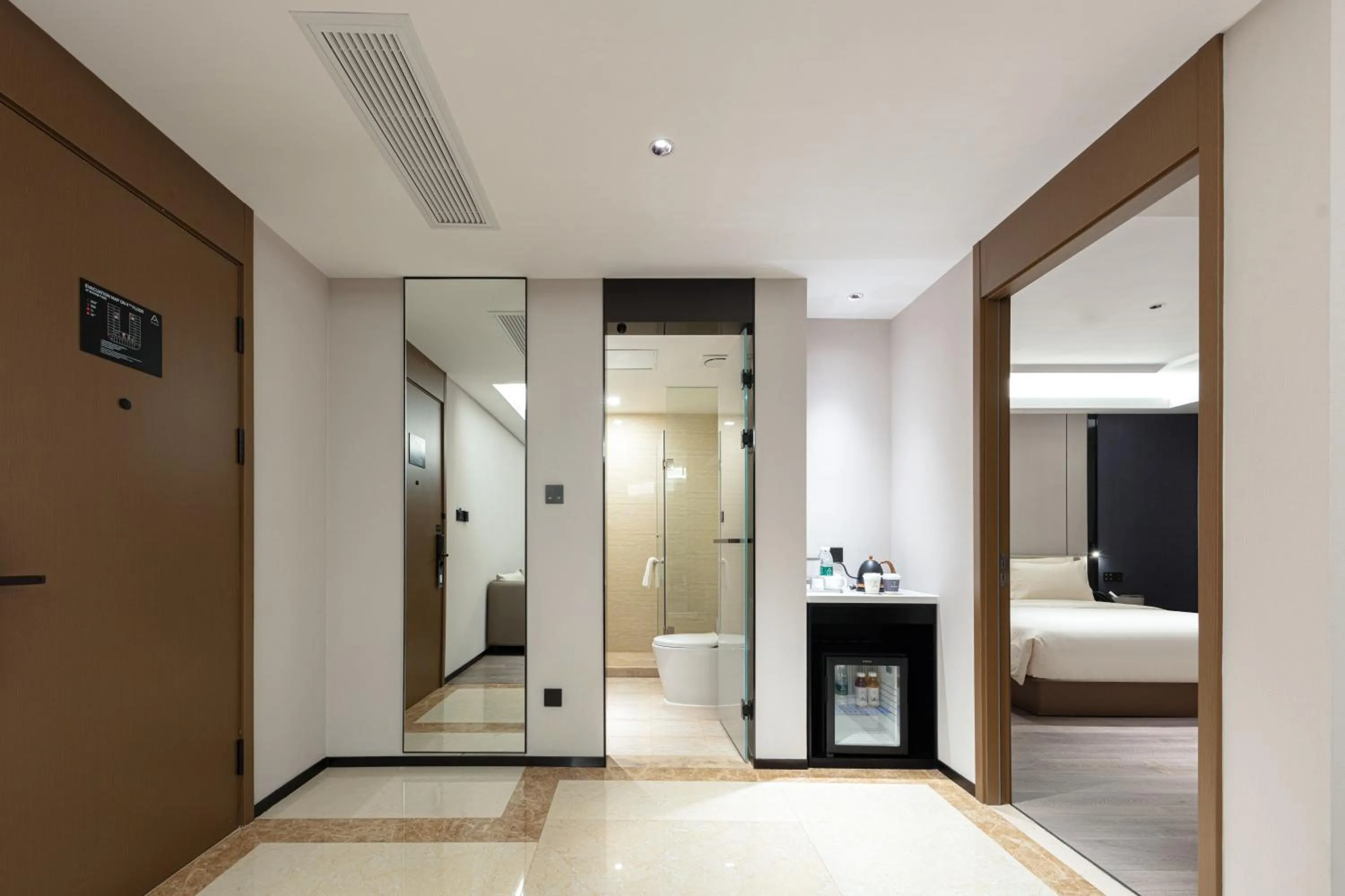 Bed in Atour X Hotel Shanghai Songjiang Ronglei East Road