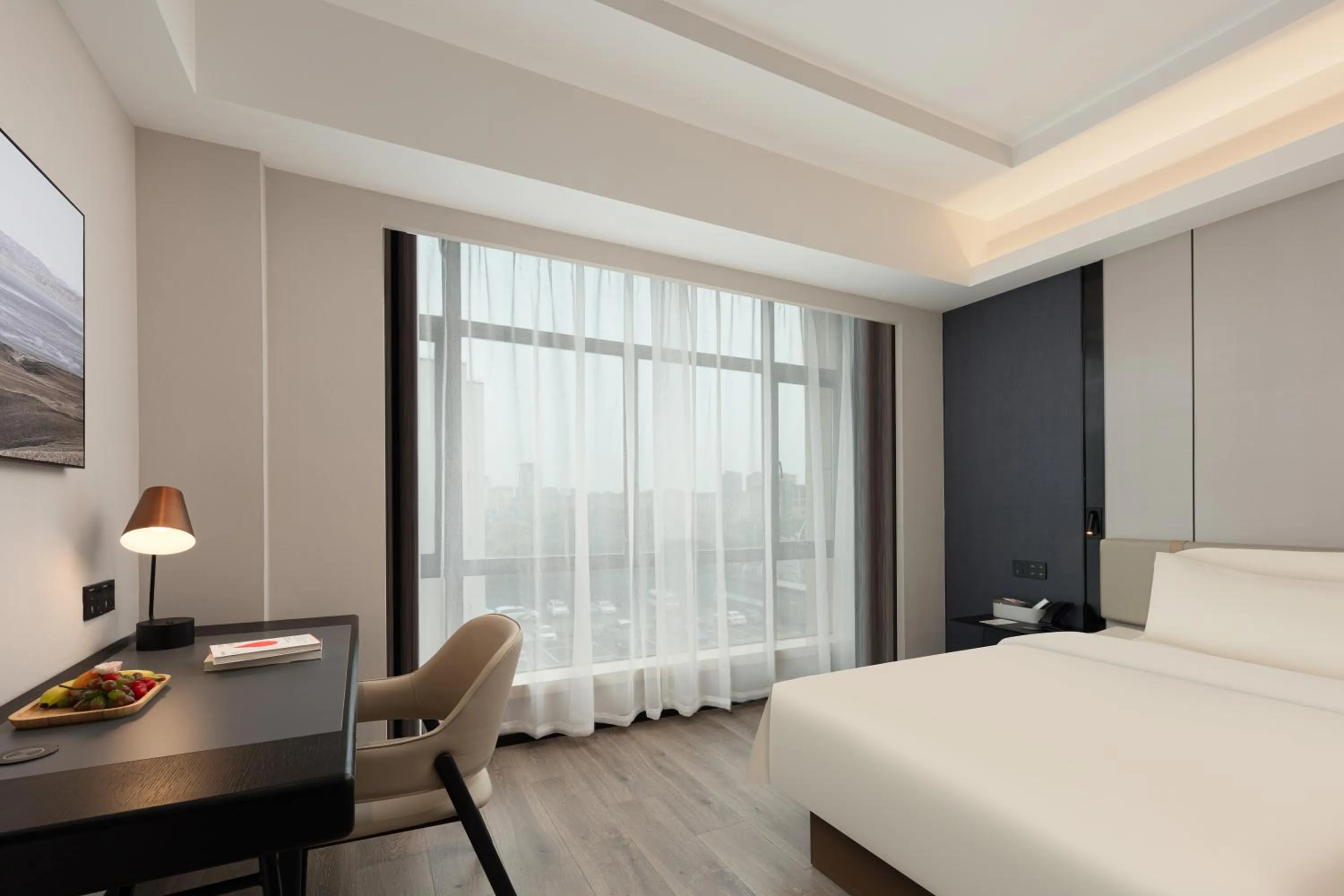 Bed in Atour X Hotel Shanghai Songjiang Ronglei East Road