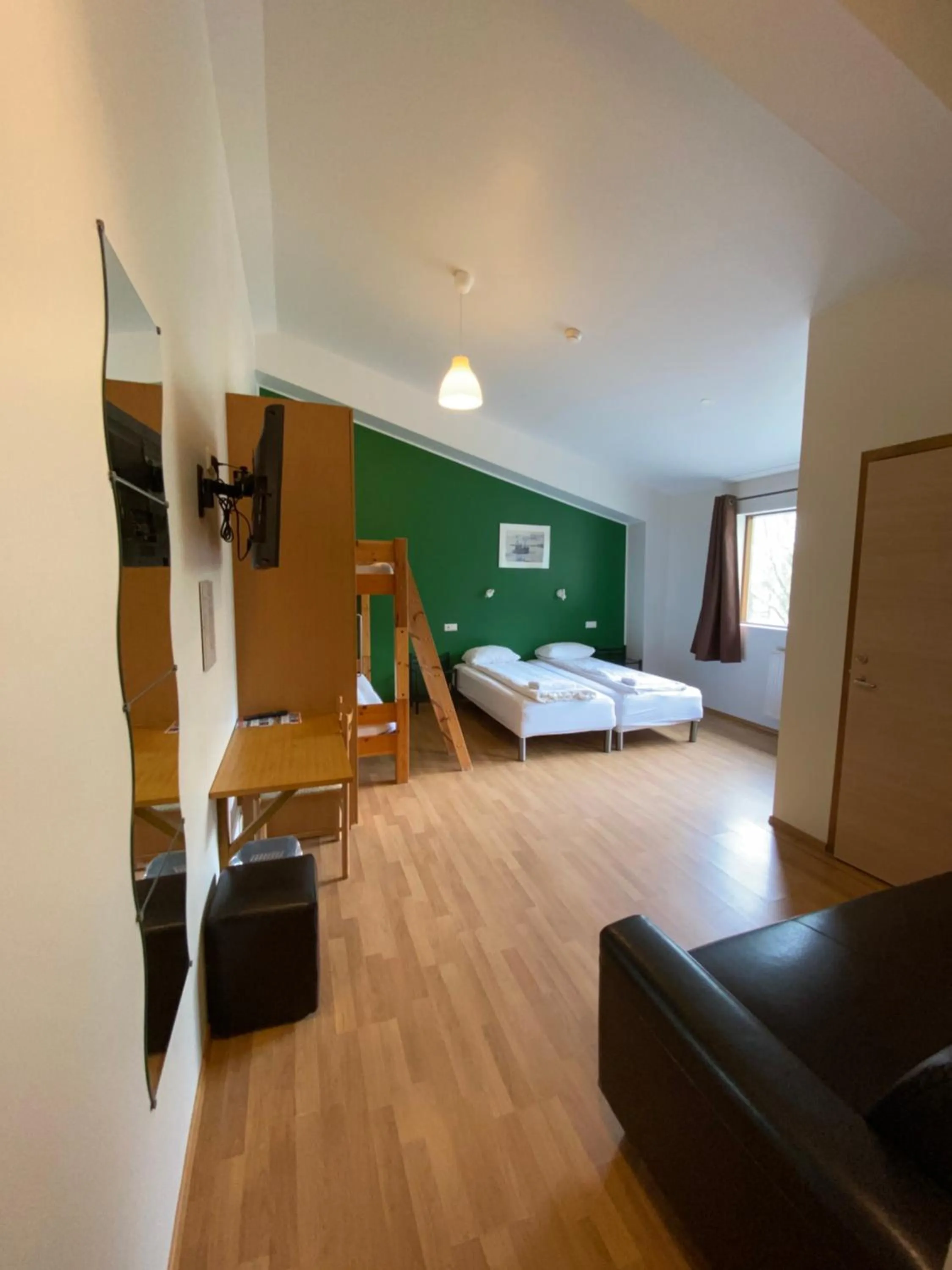 Bed in Hörgsland Guesthouse