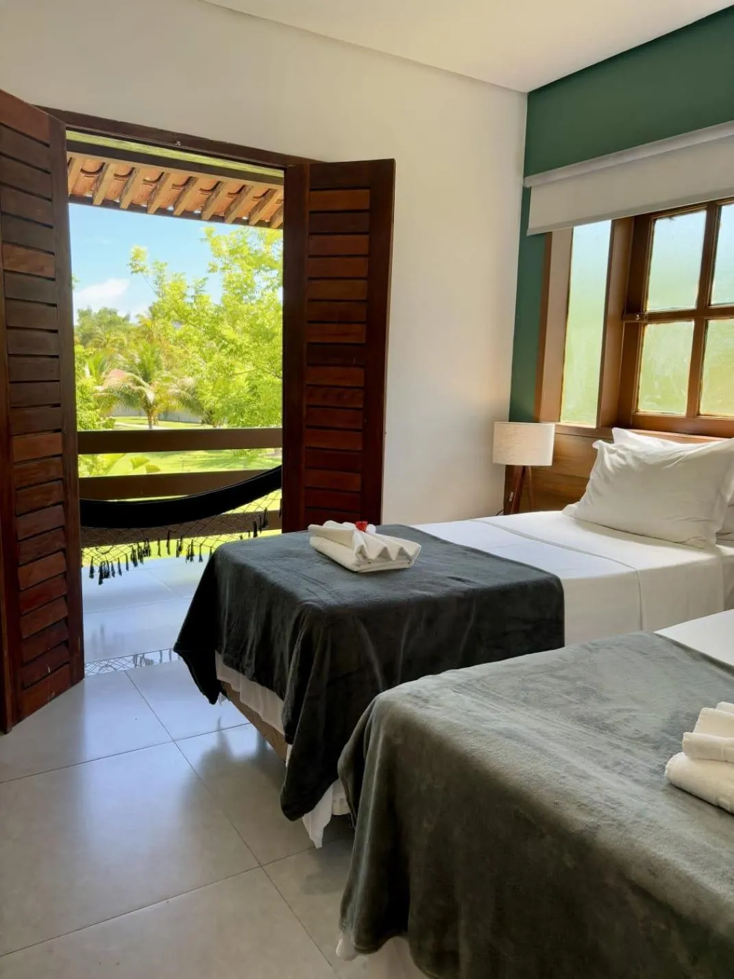 Bed in Angá Beach Hotel