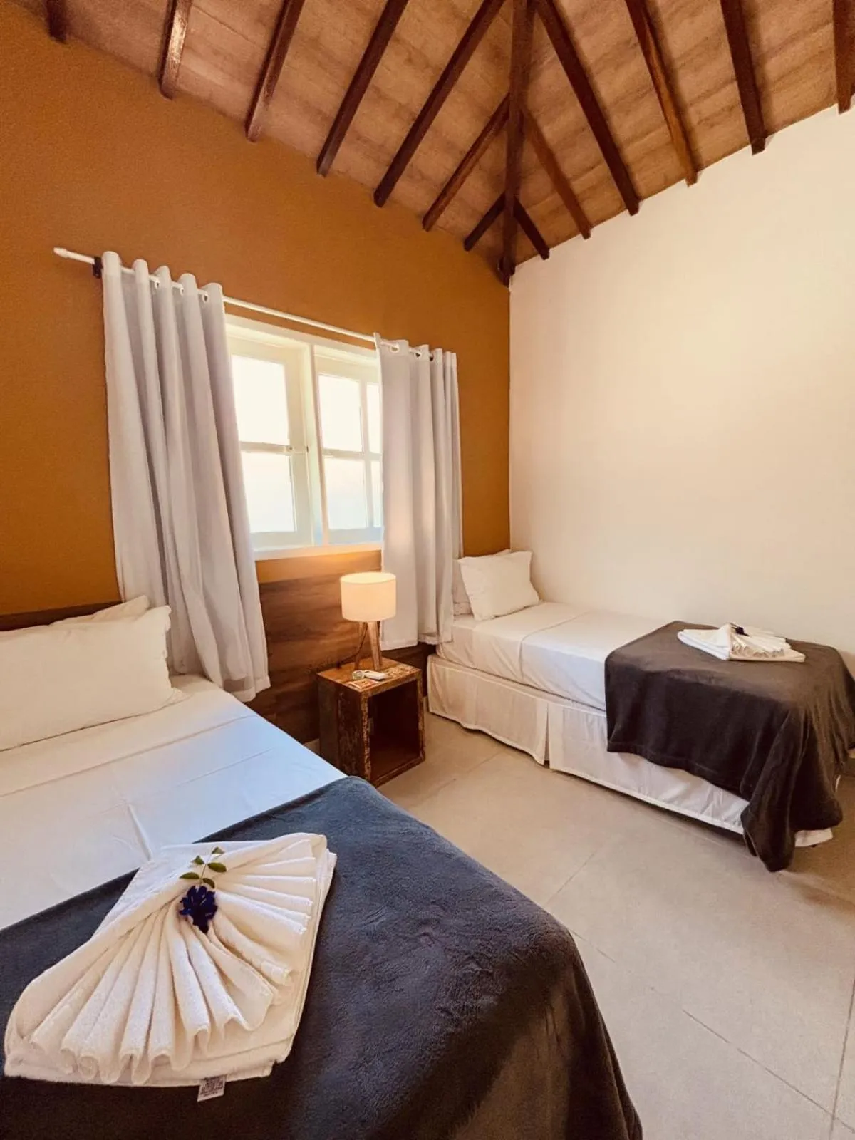 Bed in Angá Beach Hotel