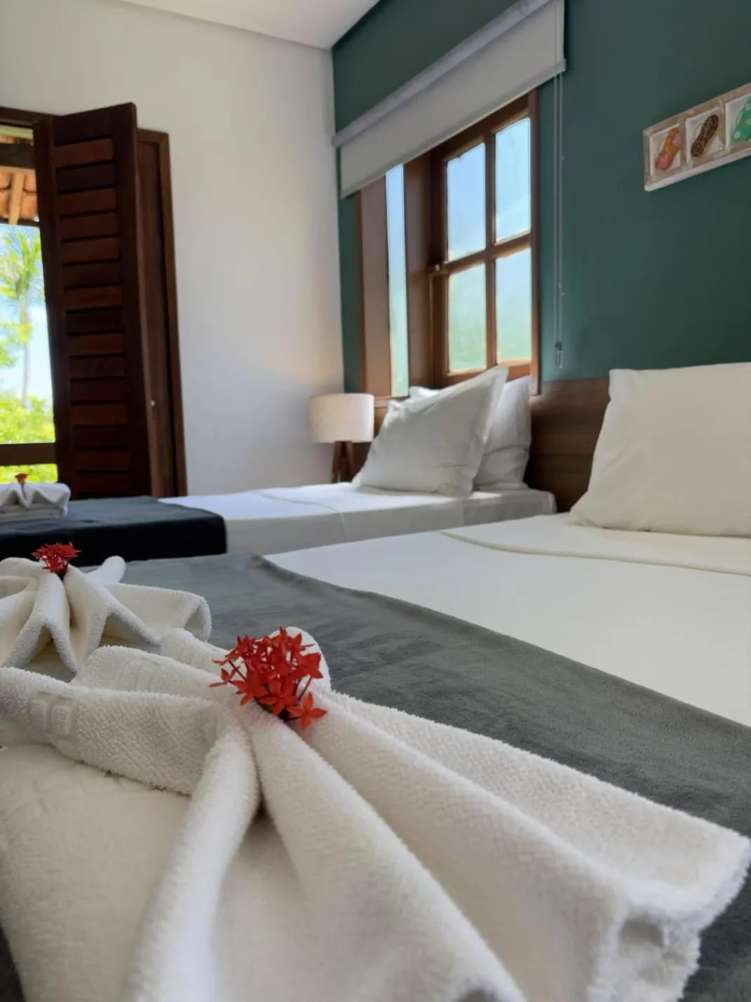 Bed in Angá Beach Hotel