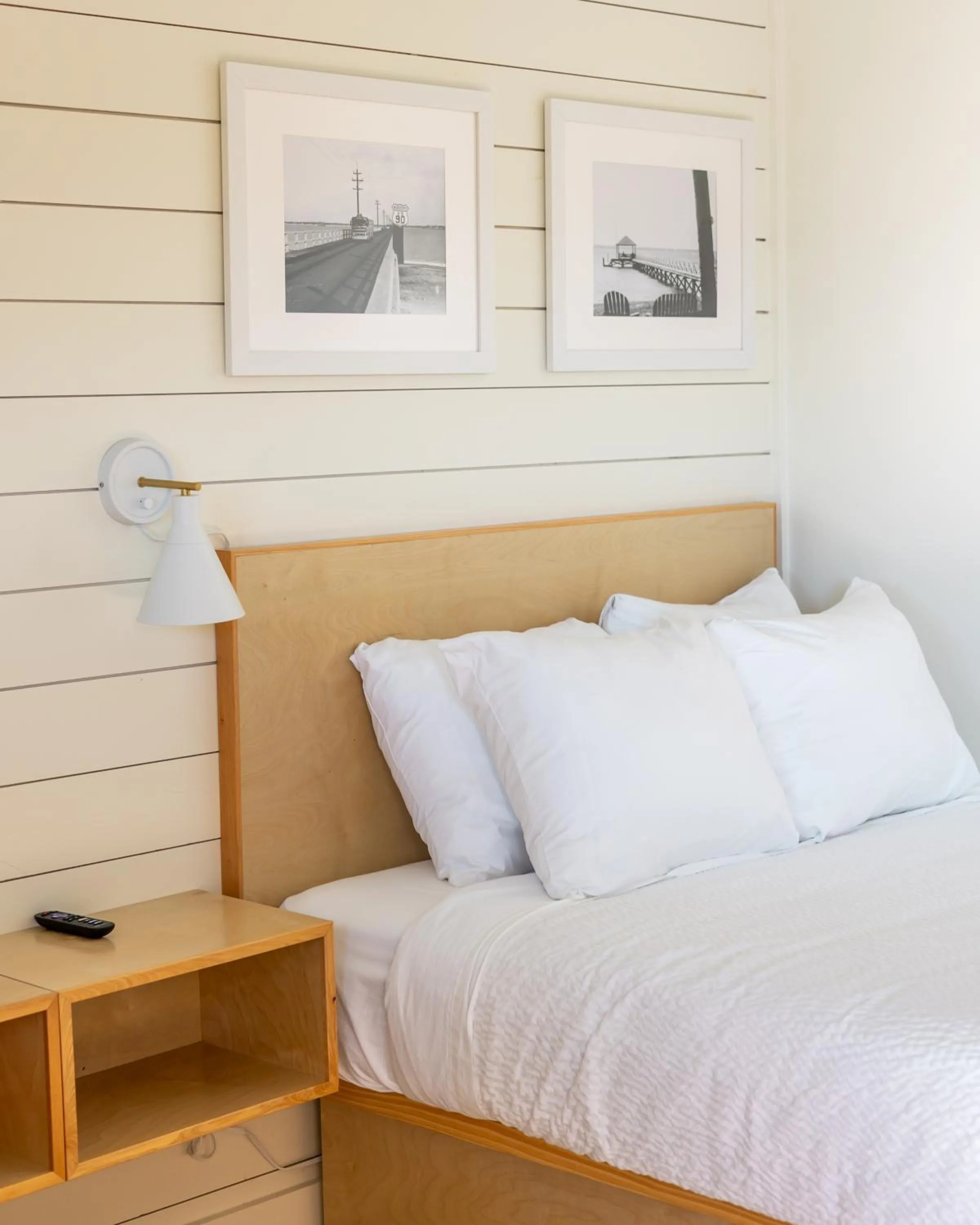 Bed in Driftwood Motel