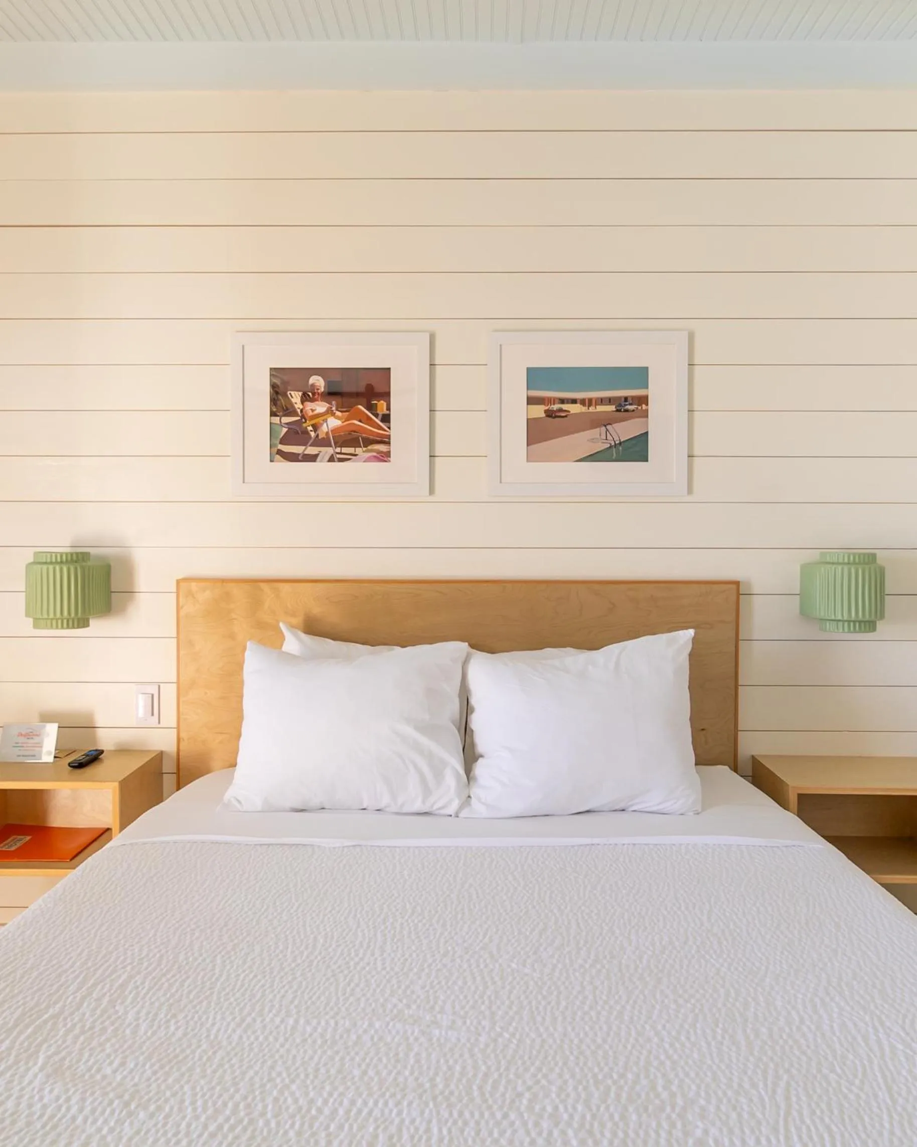 Bed in Driftwood Motel