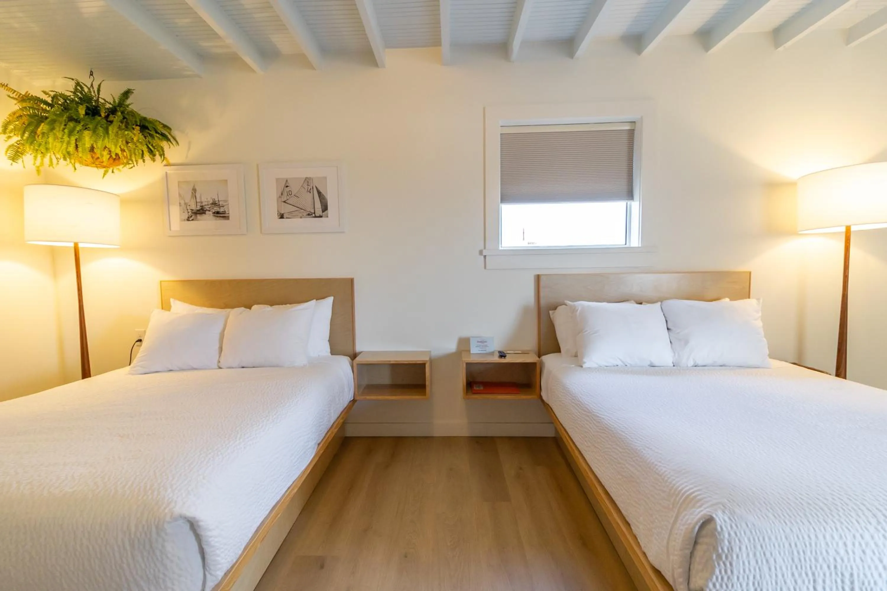 Bed in Driftwood Motel