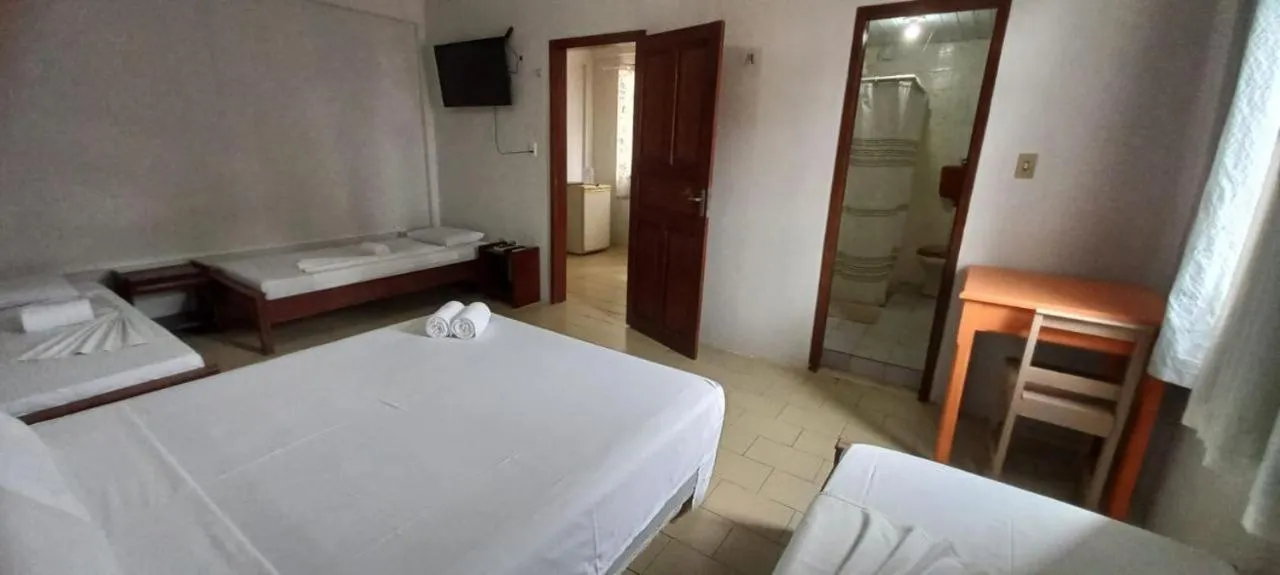Bed in Hotel San Conrado