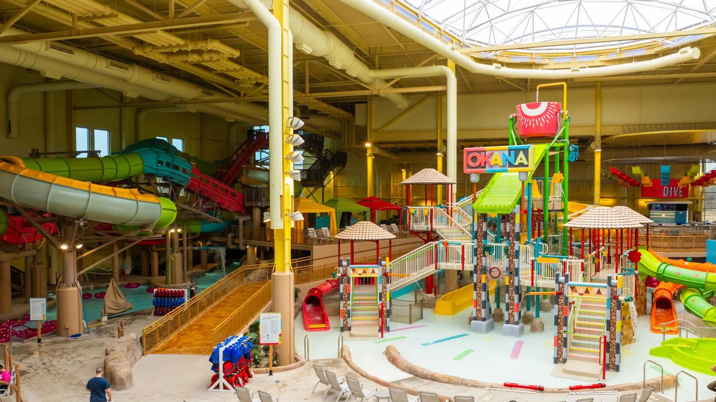 Aqua park in OKANA Resort and Indoor Waterpark