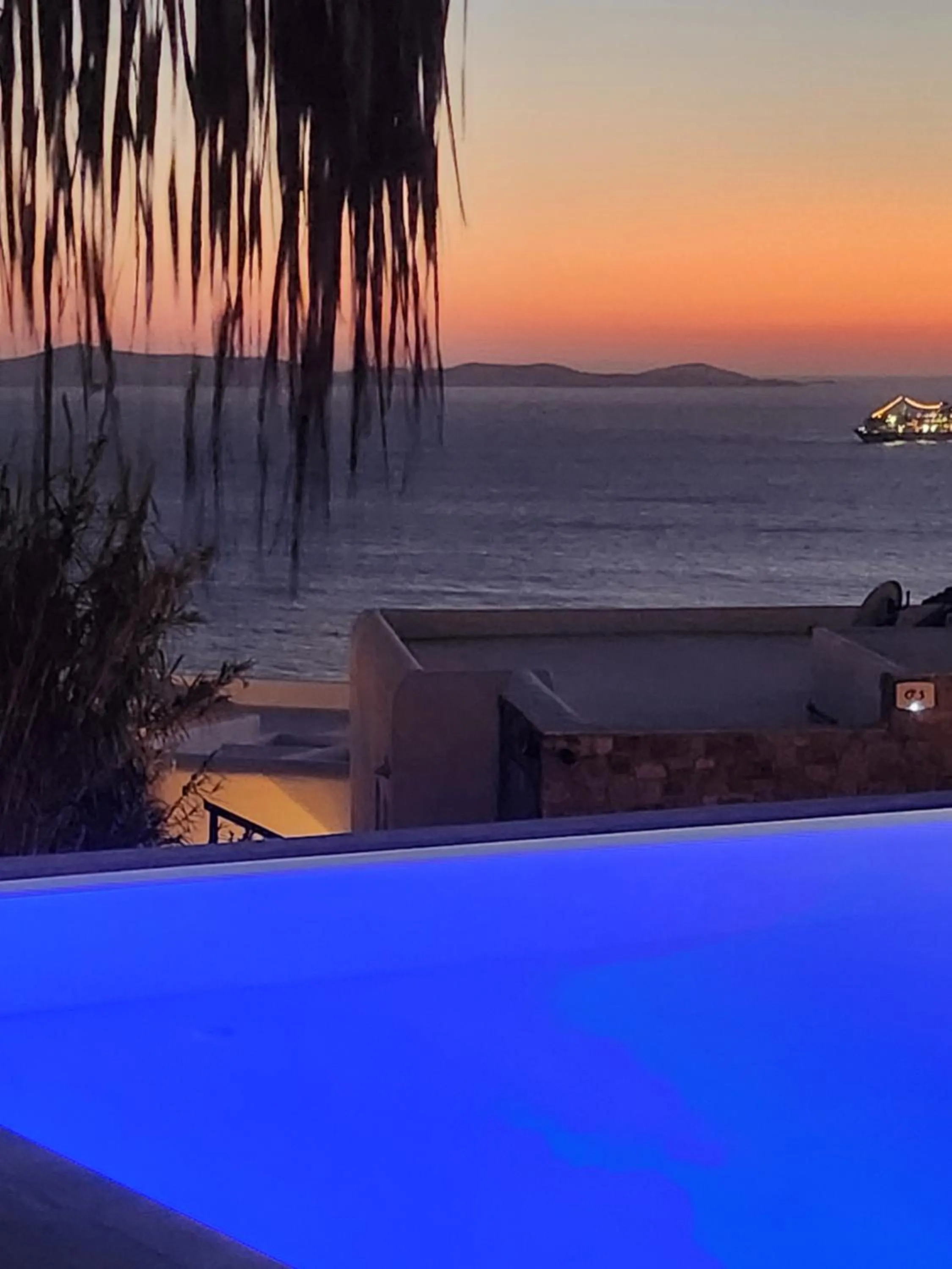 Swimming pool in ELLI TROPiCAL LUXURY SUITES SUNSET-INFINITY POOL- SEA SIDE-NEAR CENTER PARKING
