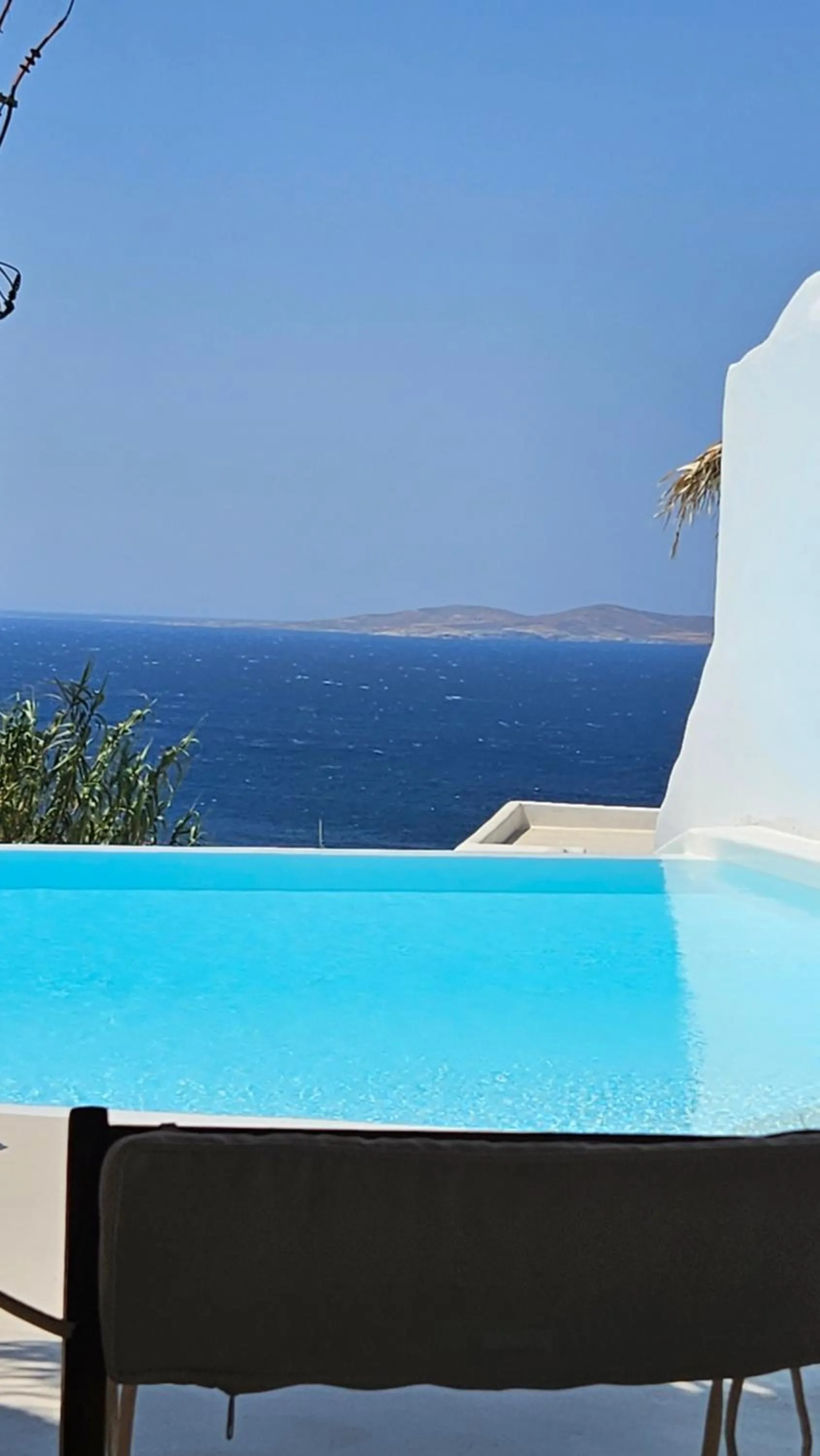 Swimming pool in ELLI TROPiCAL LUXURY SUITES SUNSET-INFINITY POOL- SEA SIDE-NEAR CENTER PARKING