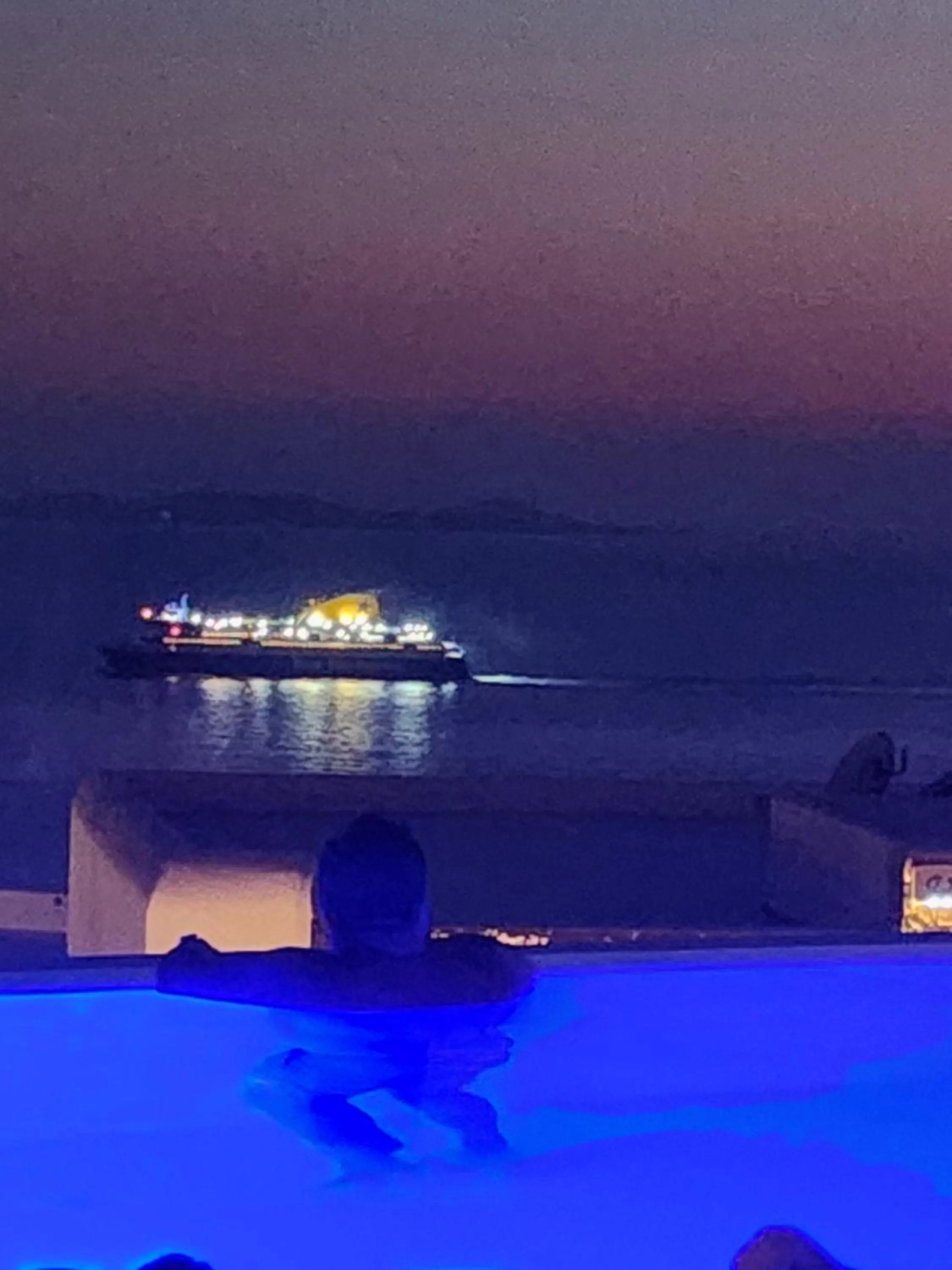 Swimming pool in ELLI TROPiCAL LUXURY SUITES SUNSET-INFINITY POOL- SEA SIDE-NEAR CENTER PARKING