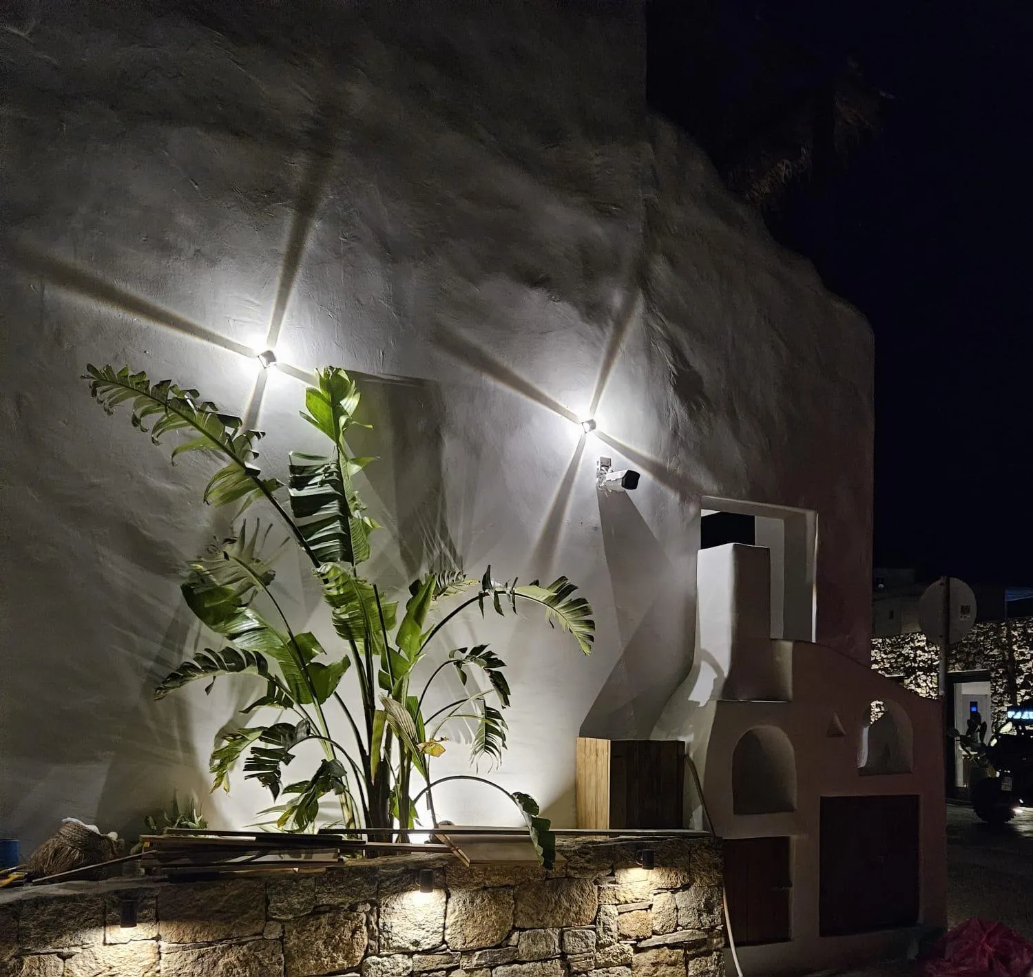 Inner courtyard view in ELLI TROPiCAL LUXURY SUITES SUNSET-INFINITY POOL- SEA SIDE-NEAR CENTER PARKING