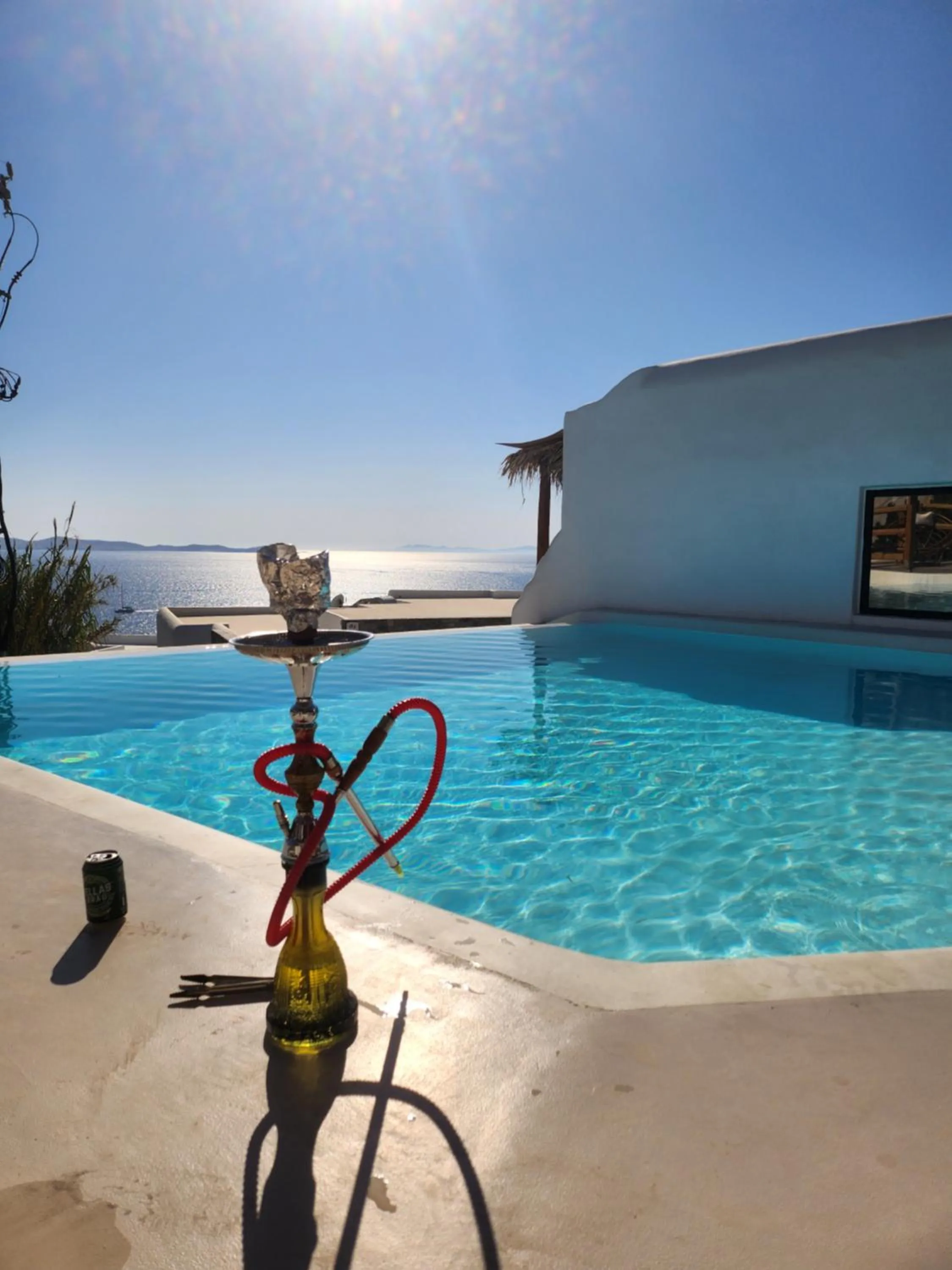 Swimming pool in ELLI TROPiCAL LUXURY SUITES SUNSET-INFINITY POOL- SEA SIDE-NEAR CENTER PARKING