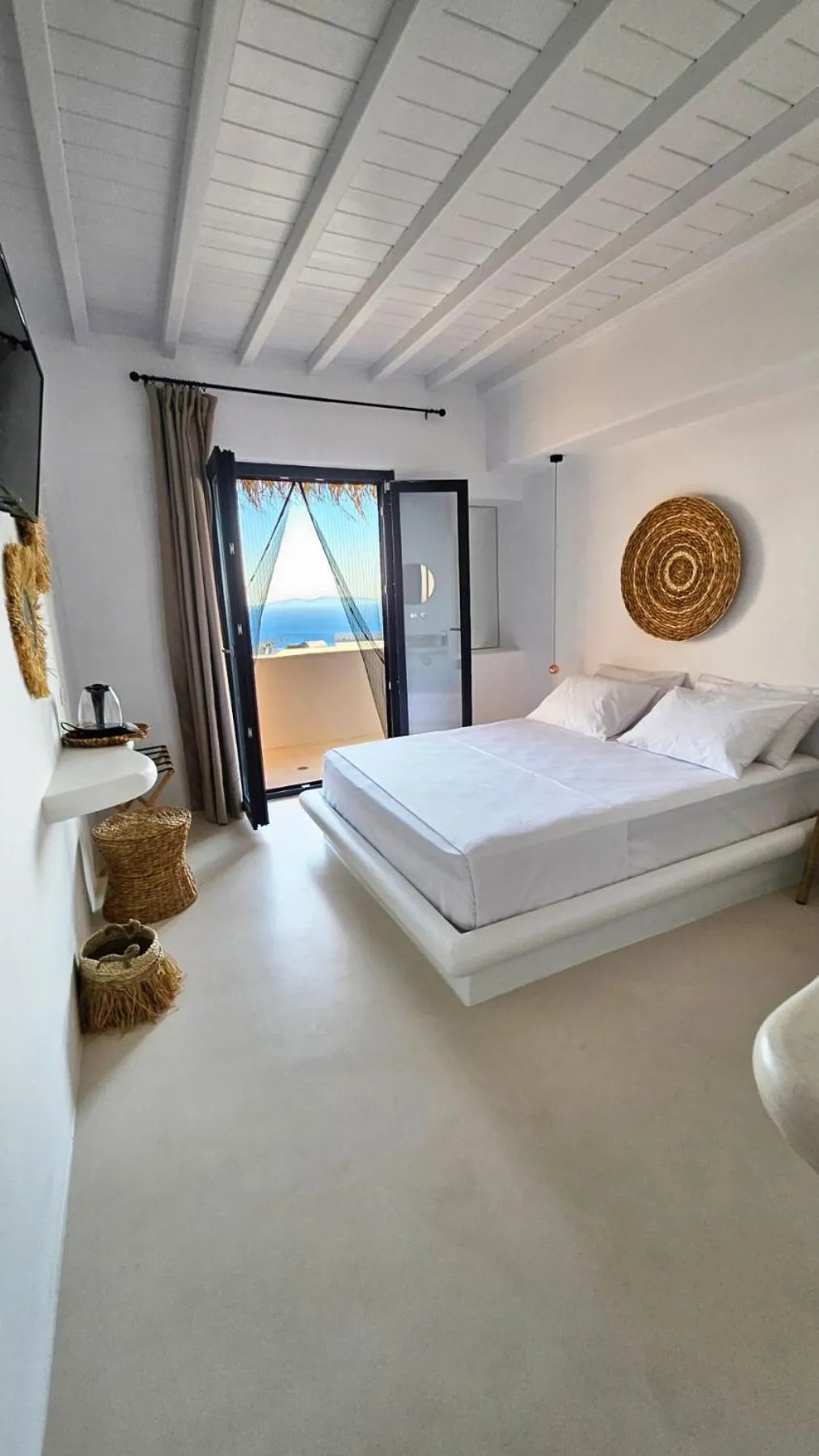 Photo of the whole room, Bed in ELLI TROPiCAL LUXURY SUITES SUNSET-INFINITY POOL- SEA SIDE-NEAR CENTER PARKING