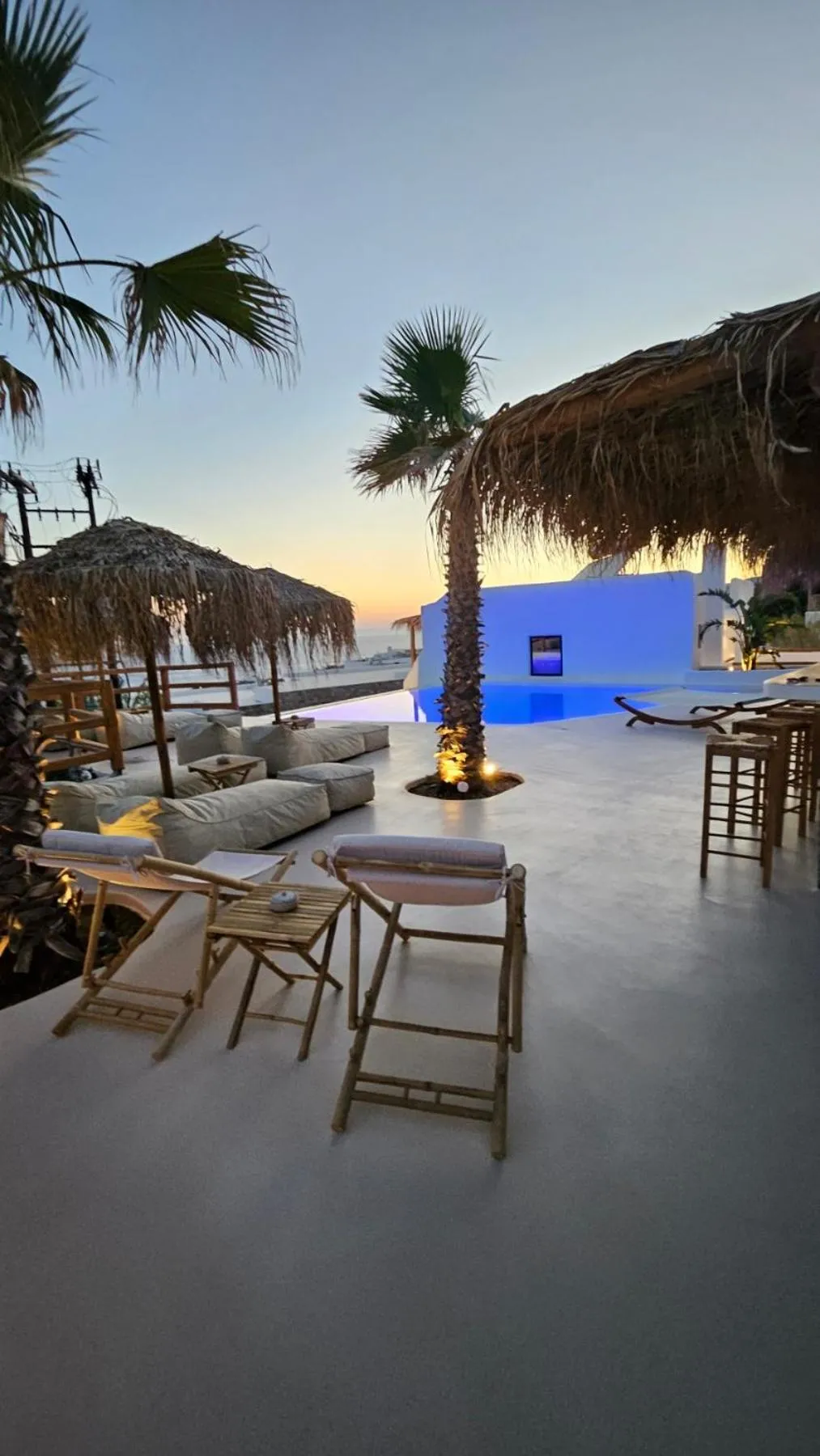 Patio in ELLI TROPiCAL LUXURY SUITES SUNSET-INFINITY POOL- SEA SIDE-NEAR CENTER PARKING