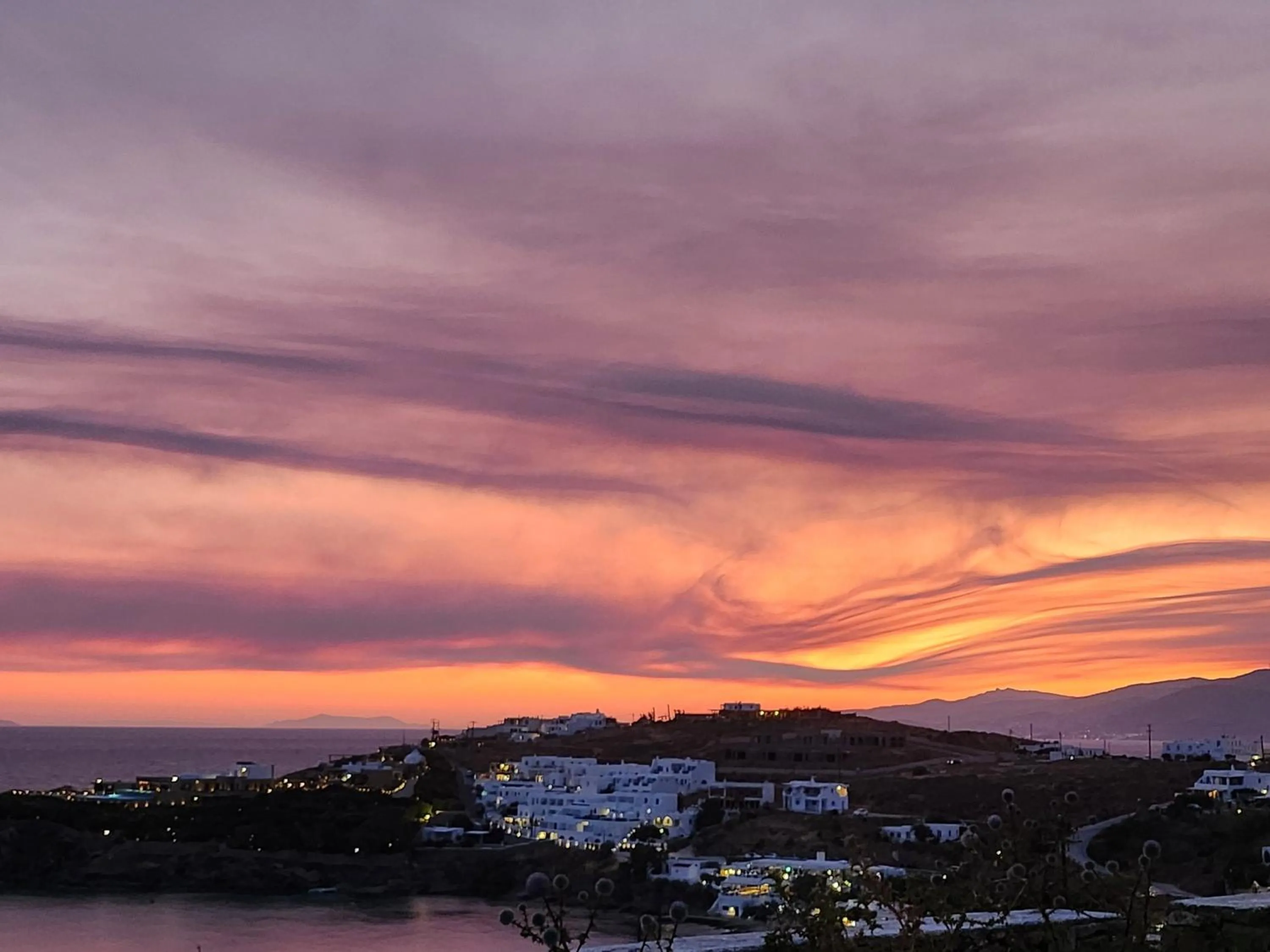Sunset in ELLI TROPiCAL LUXURY SUITES SUNSET-INFINITY POOL- SEA SIDE-NEAR CENTER PARKING