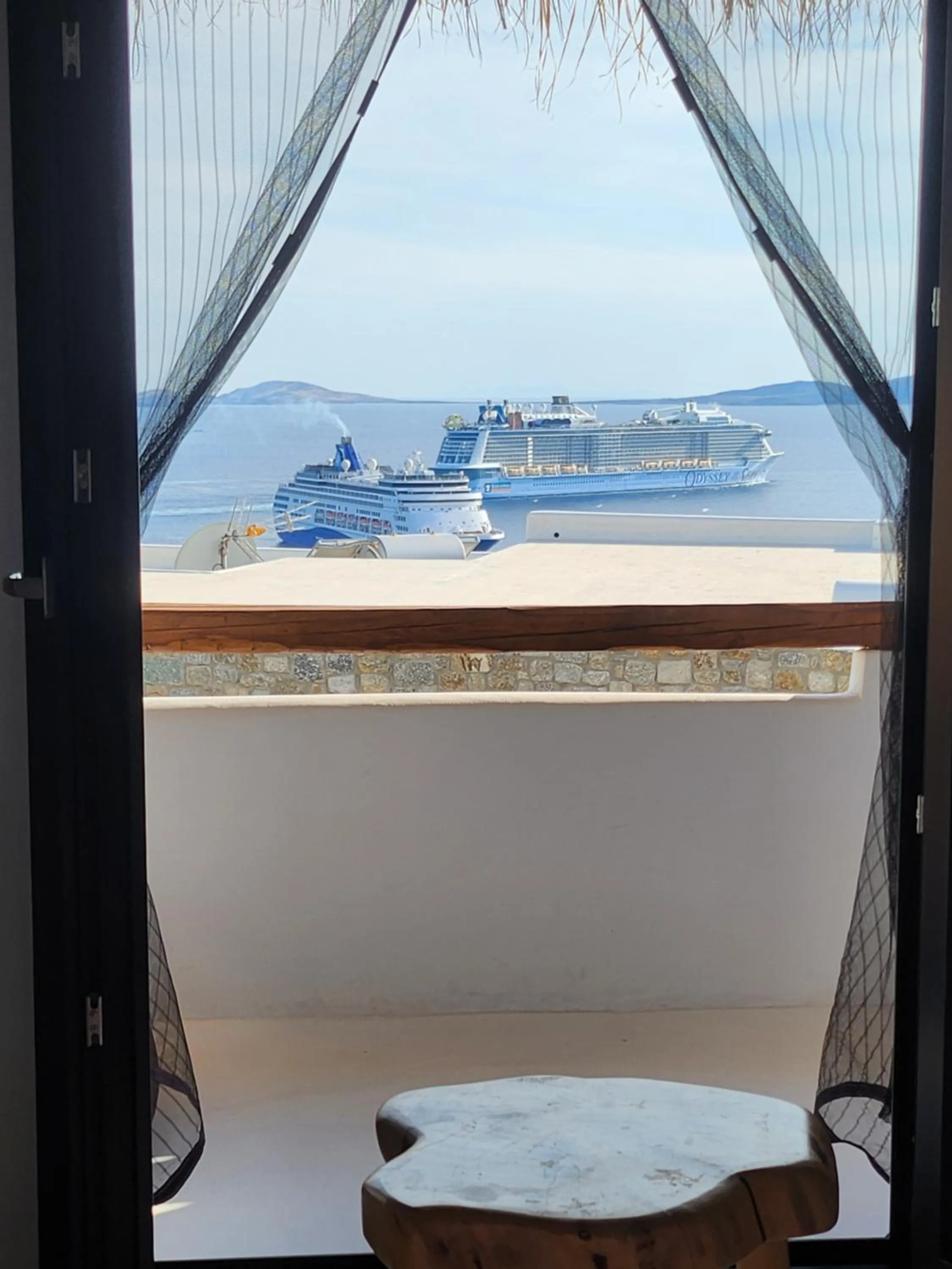 Balcony/Terrace in ELLI TROPiCAL LUXURY SUITES SUNSET-INFINITY POOL- SEA SIDE-NEAR CENTER PARKING
