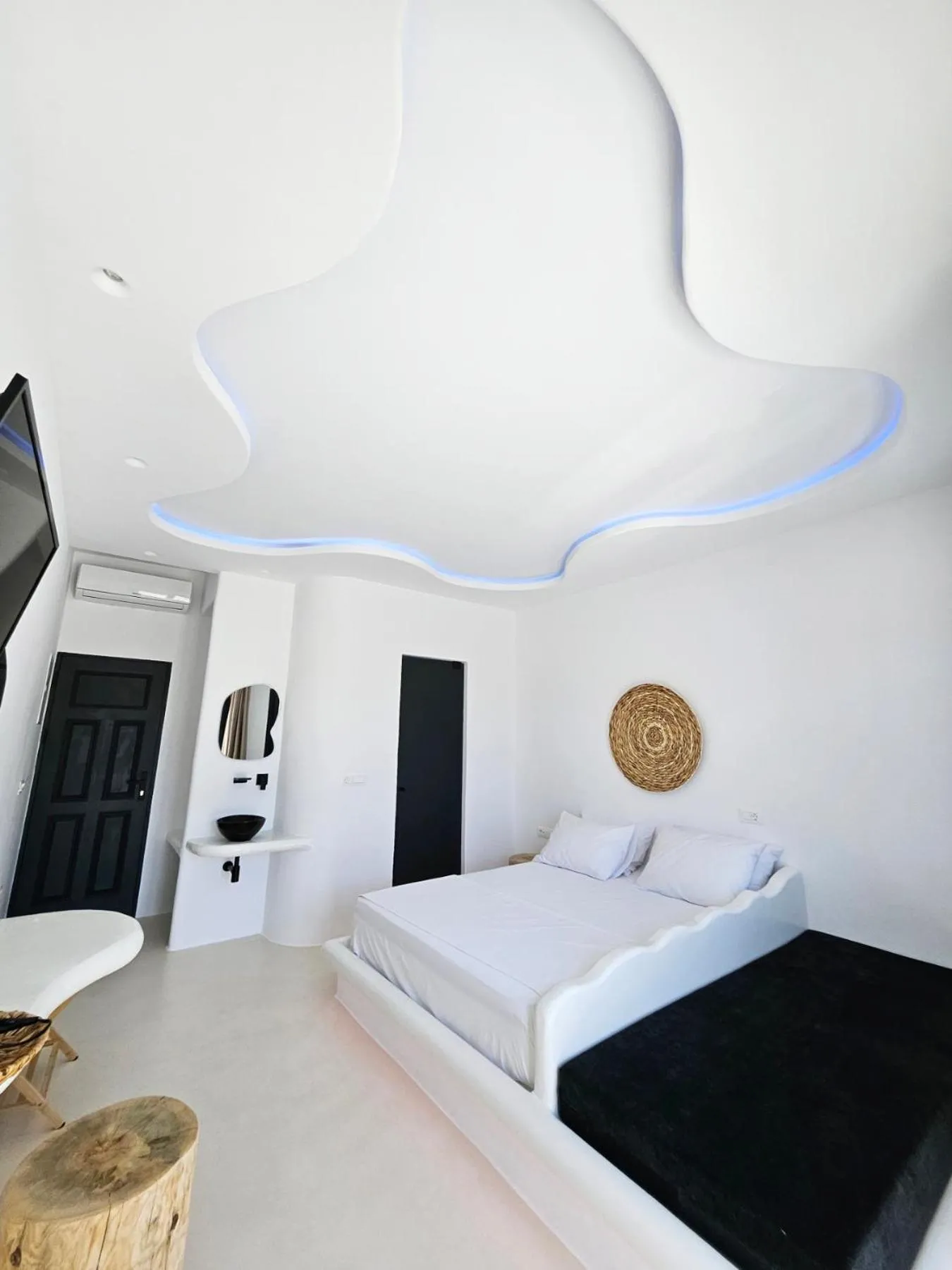 Photo of the whole room, Bed in ELLI TROPiCAL LUXURY SUITES SUNSET-INFINITY POOL- SEA SIDE-NEAR CENTER PARKING