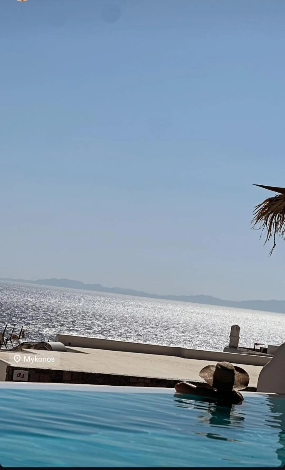 Swimming pool in ELLI TROPiCAL LUXURY SUITES SUNSET-INFINITY POOL- SEA SIDE-NEAR CENTER PARKING