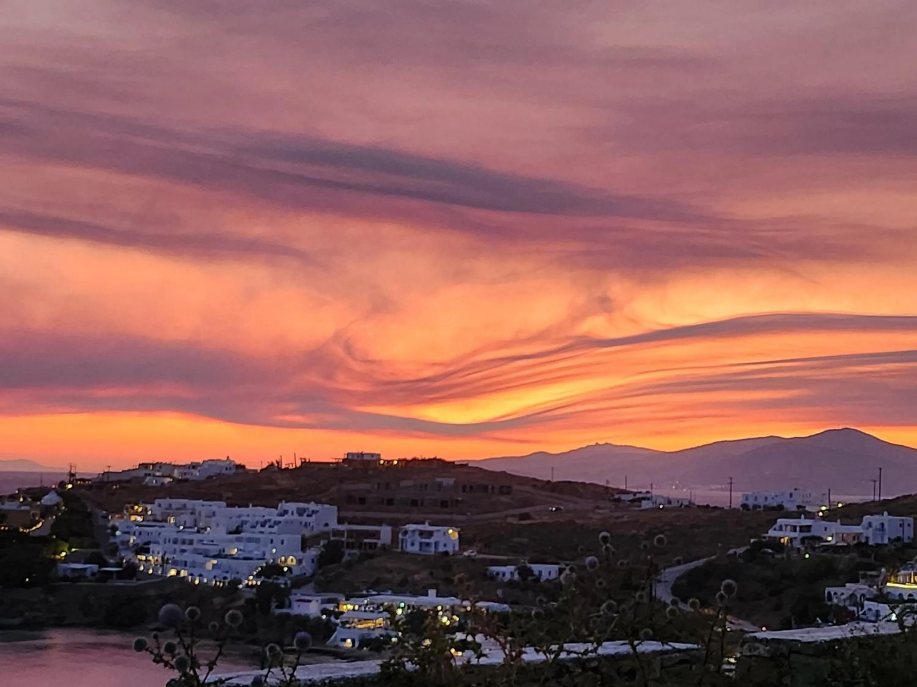 Sunset in ELLI TROPiCAL LUXURY SUITES SUNSET-INFINITY POOL- SEA SIDE-NEAR CENTER PARKING