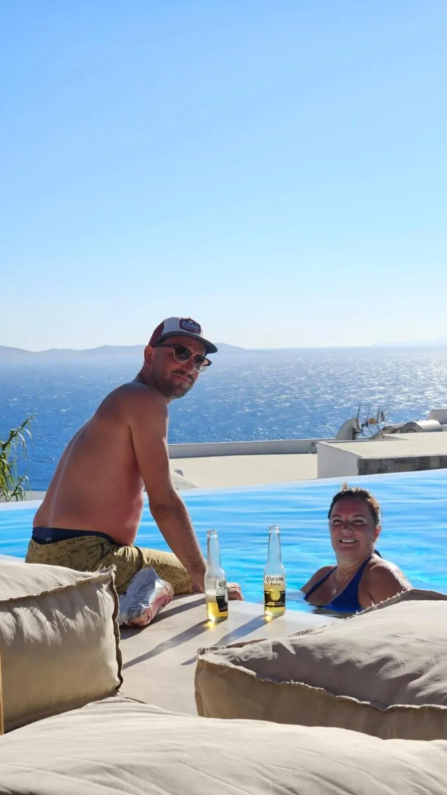 Sea view in ELLI TROPiCAL LUXURY SUITES SUNSET-INFINITY POOL- SEA SIDE-NEAR CENTER PARKING