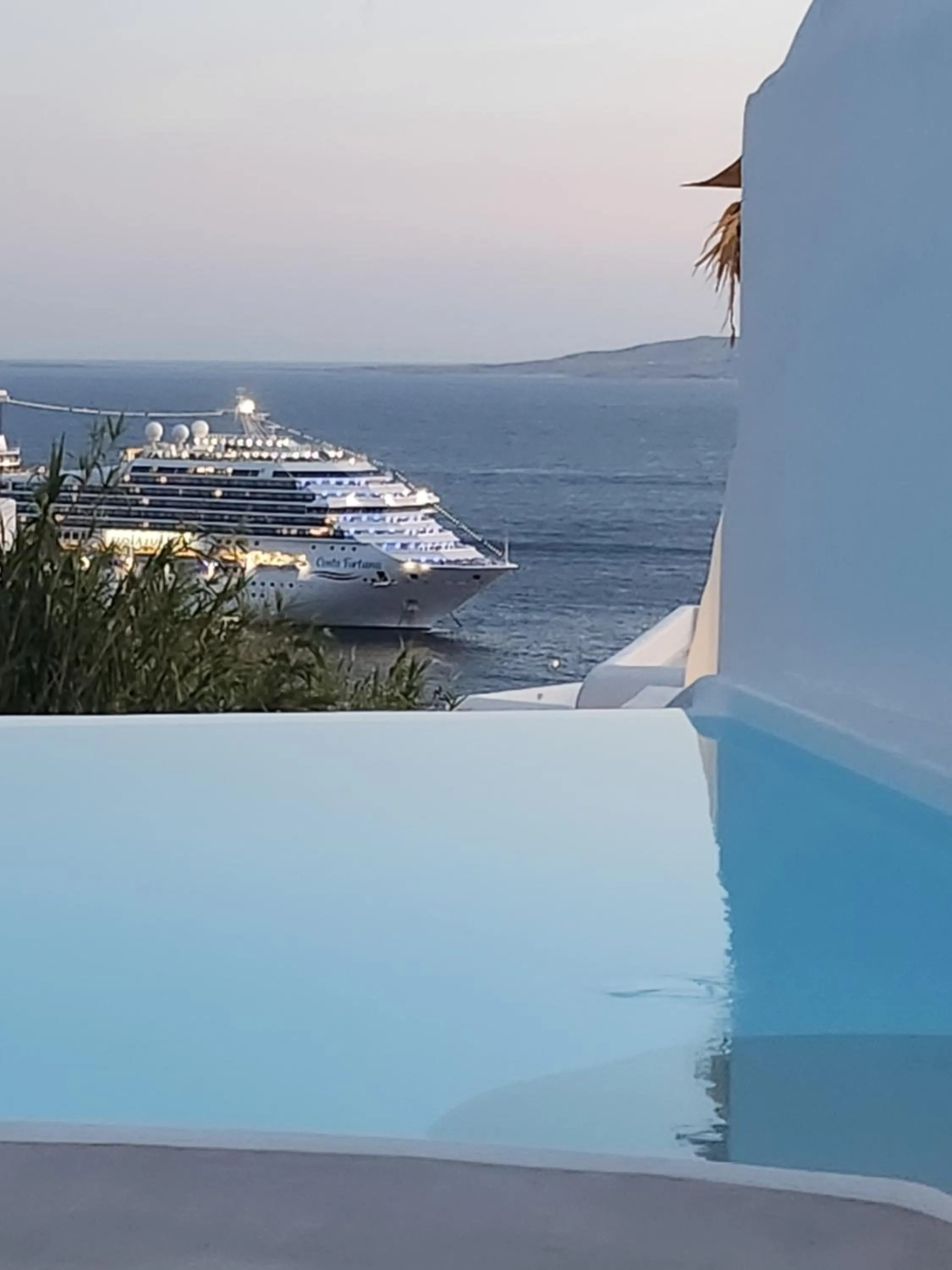 Swimming pool in ELLI TROPiCAL LUXURY SUITES SUNSET-INFINITY POOL- SEA SIDE-NEAR CENTER PARKING