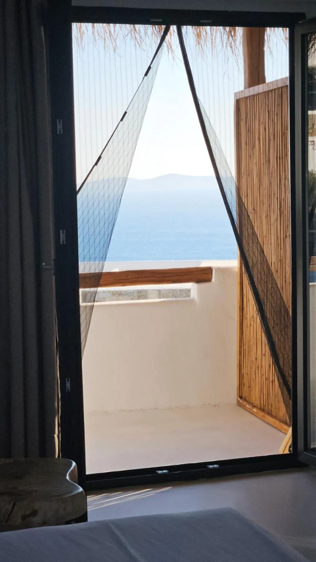 Balcony/Terrace, Bed in ELLI TROPiCAL LUXURY SUITES SUNSET-INFINITY POOL- SEA SIDE-NEAR CENTER PARKING