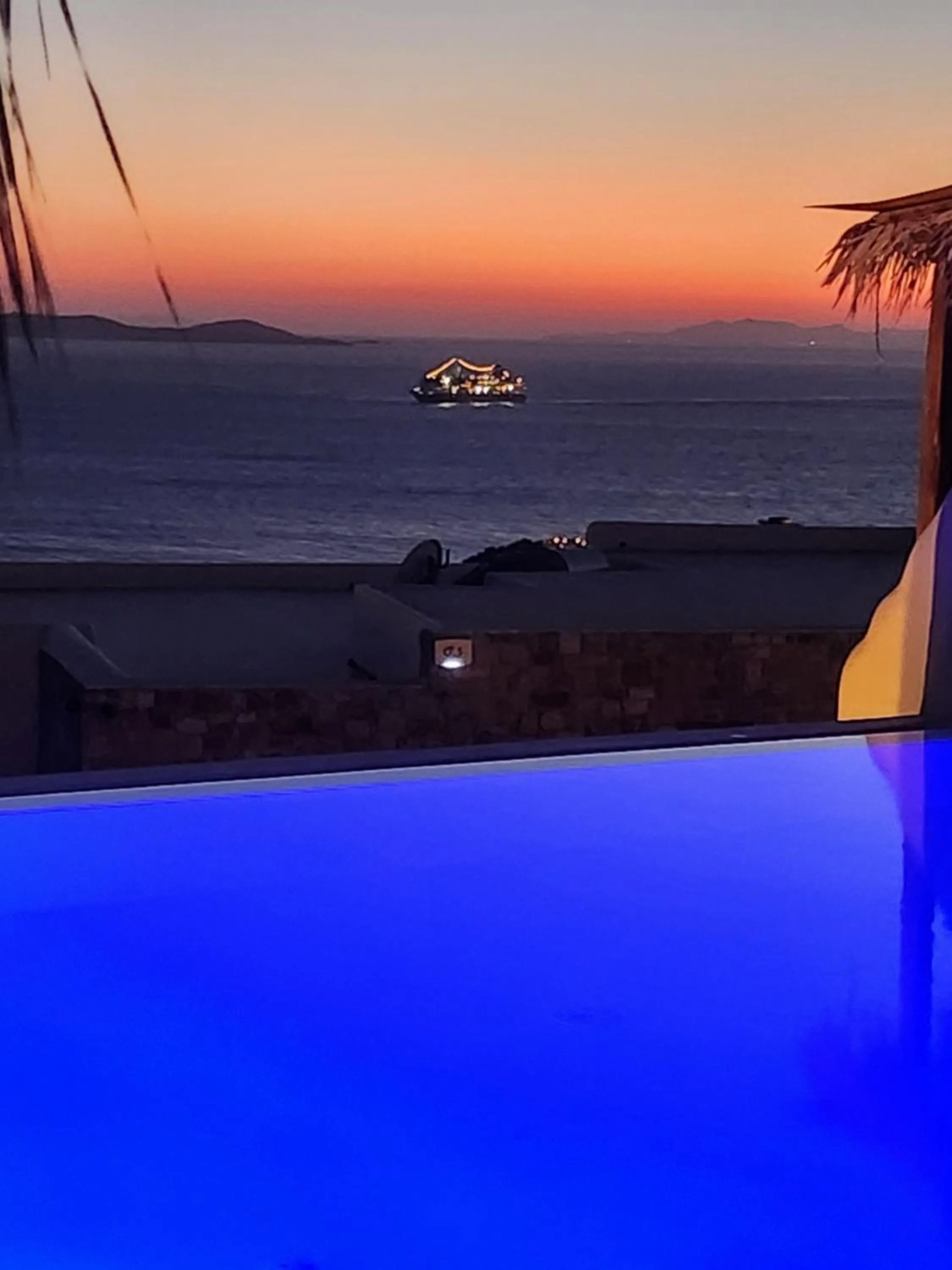 Swimming pool in ELLI TROPiCAL LUXURY SUITES SUNSET-INFINITY POOL- SEA SIDE-NEAR CENTER PARKING