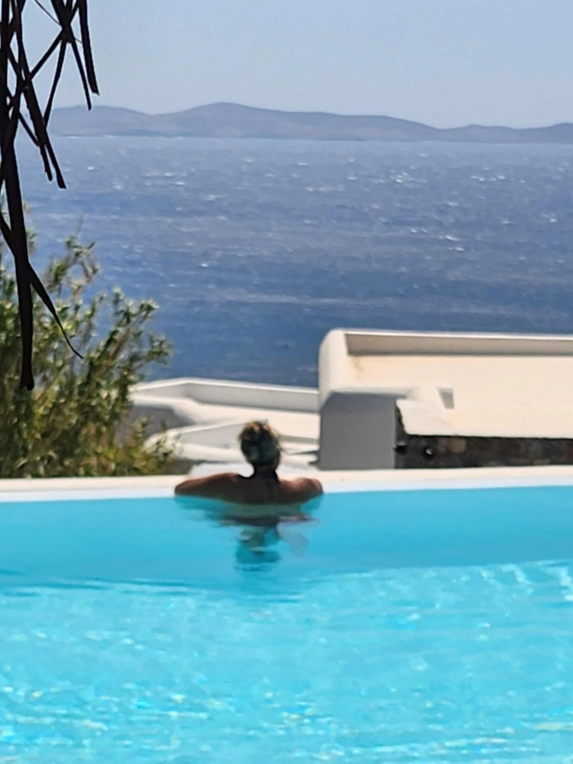 Swimming pool in ELLI TROPiCAL LUXURY SUITES SUNSET-INFINITY POOL- SEA SIDE-NEAR CENTER PARKING