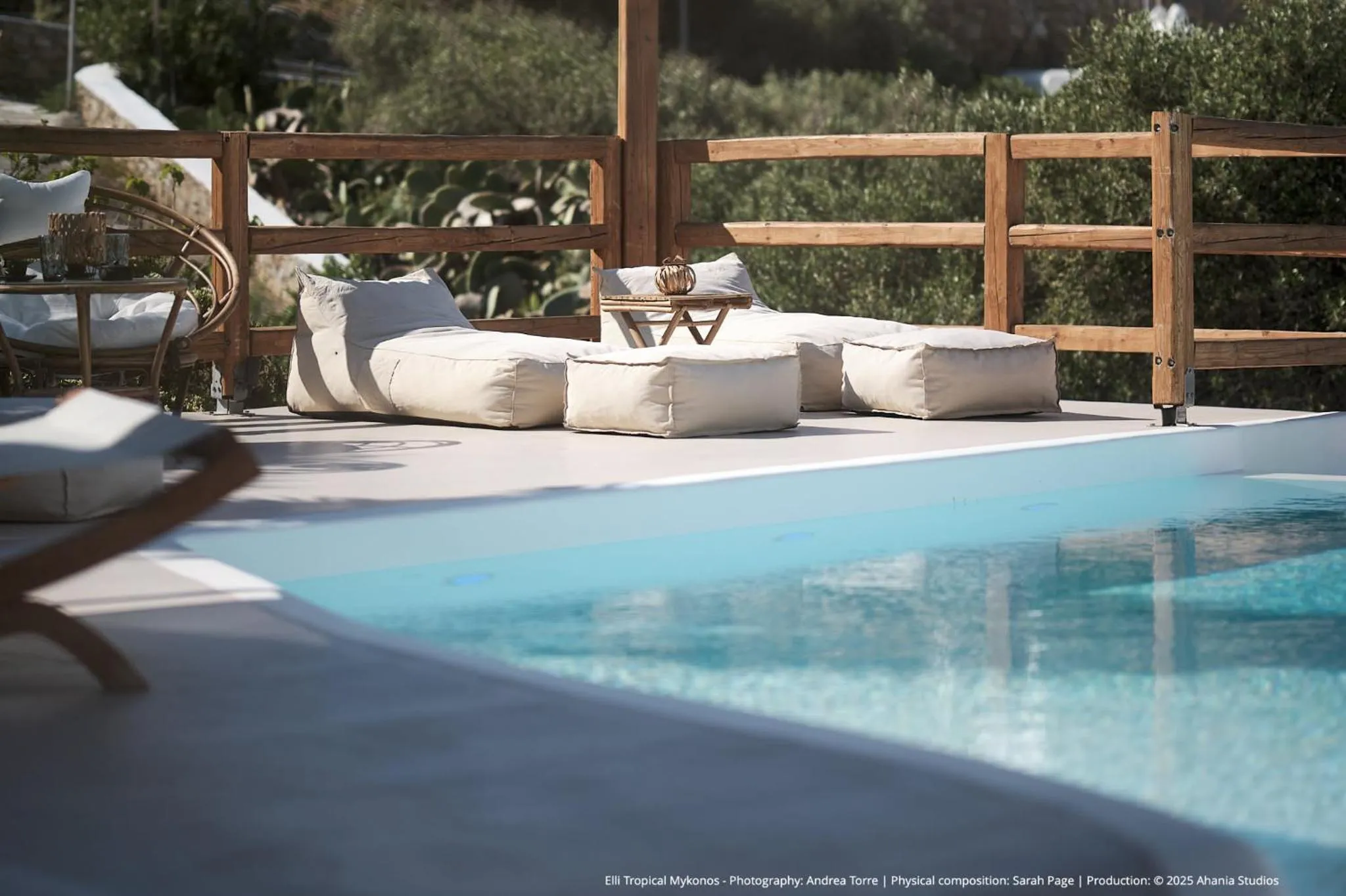 Swimming pool in ELLI TROPiCAL LUXURY SUITES SUNSET-INFINITY POOL- SEA SIDE-NEAR CENTER PARKING