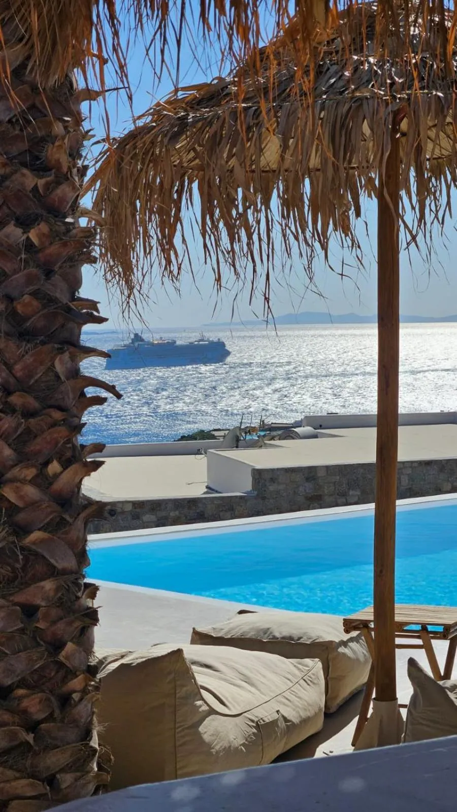 Swimming pool in ELLI TROPiCAL LUXURY SUITES SUNSET-INFINITY POOL- SEA SIDE-NEAR CENTER PARKING