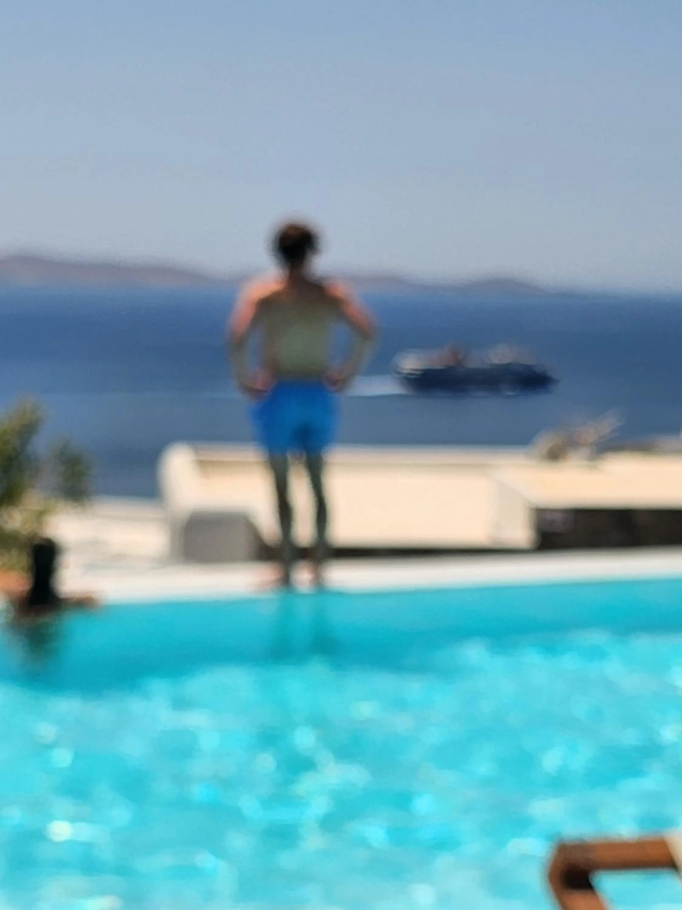 Swimming pool in ELLI TROPiCAL LUXURY SUITES SUNSET-INFINITY POOL- SEA SIDE-NEAR CENTER PARKING