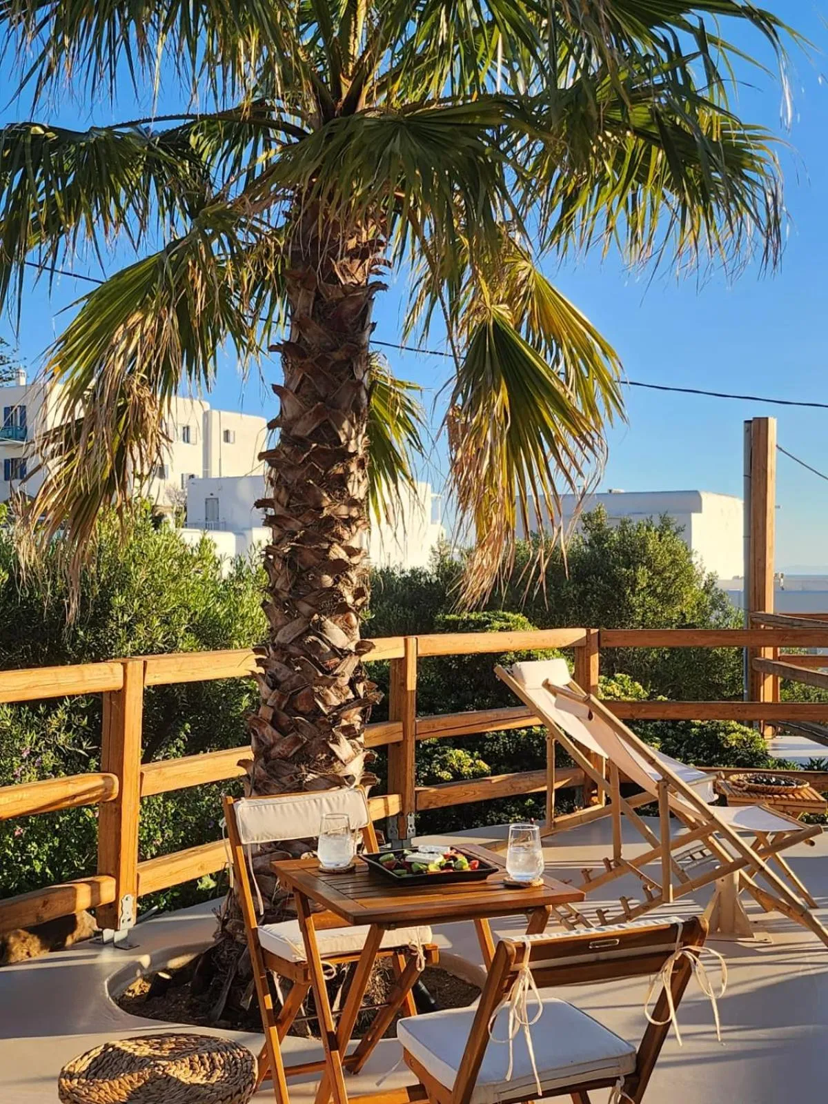 Patio in ELLI TROPiCAL LUXURY SUITES SUNSET-INFINITY POOL- SEA SIDE-NEAR CENTER PARKING