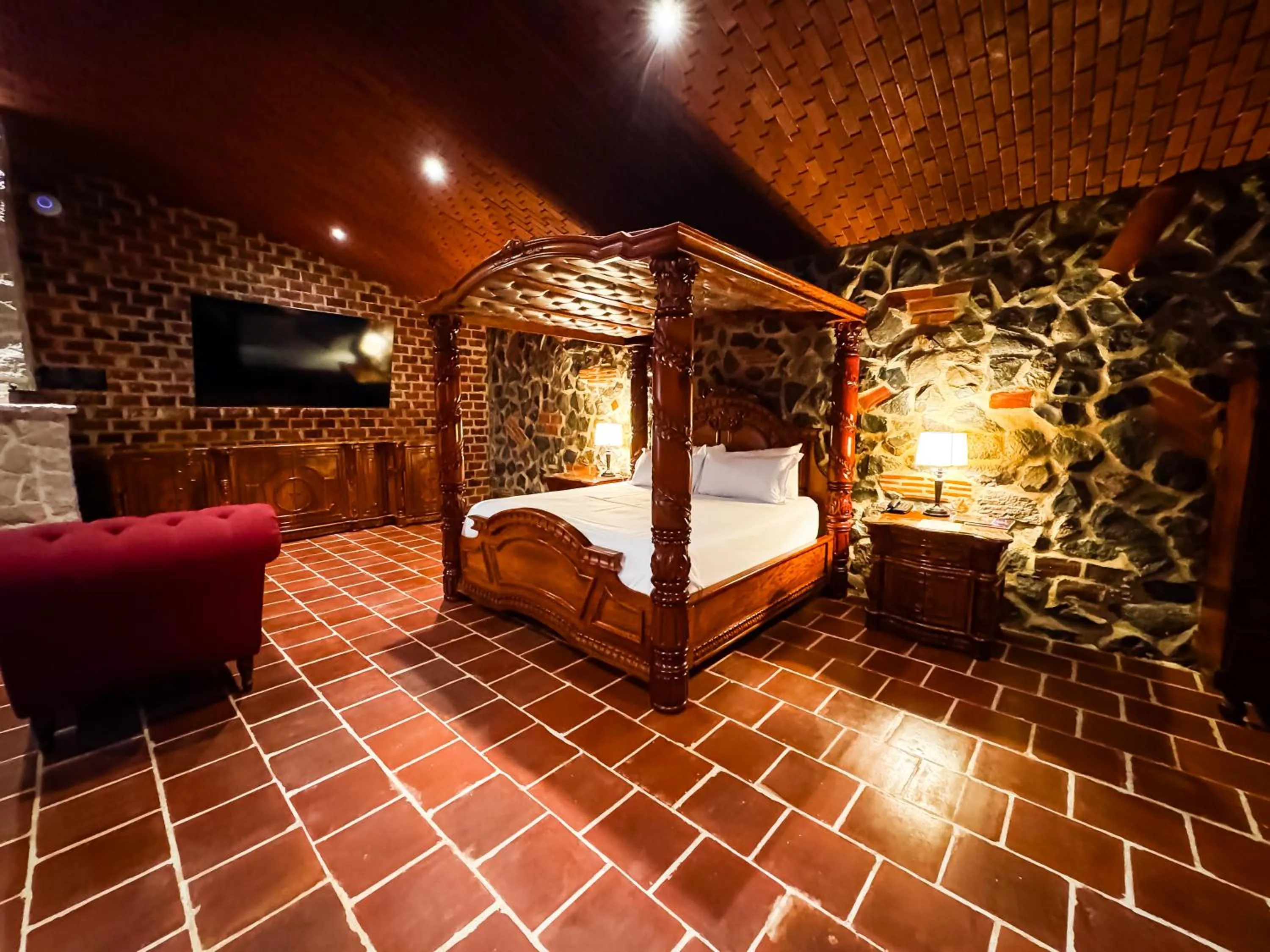 Bed in Le Suisse Spa