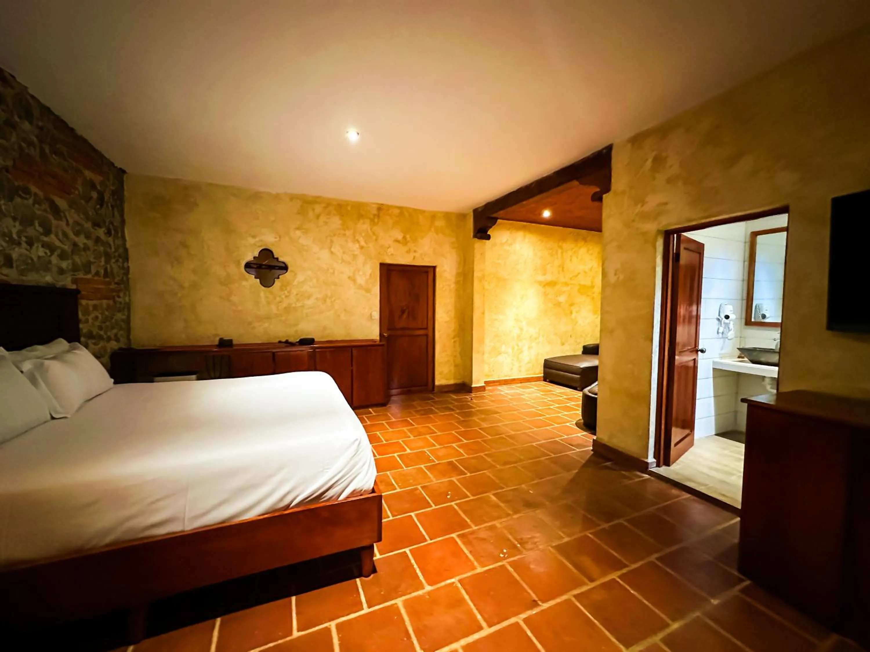 Bed in Le Suisse Spa