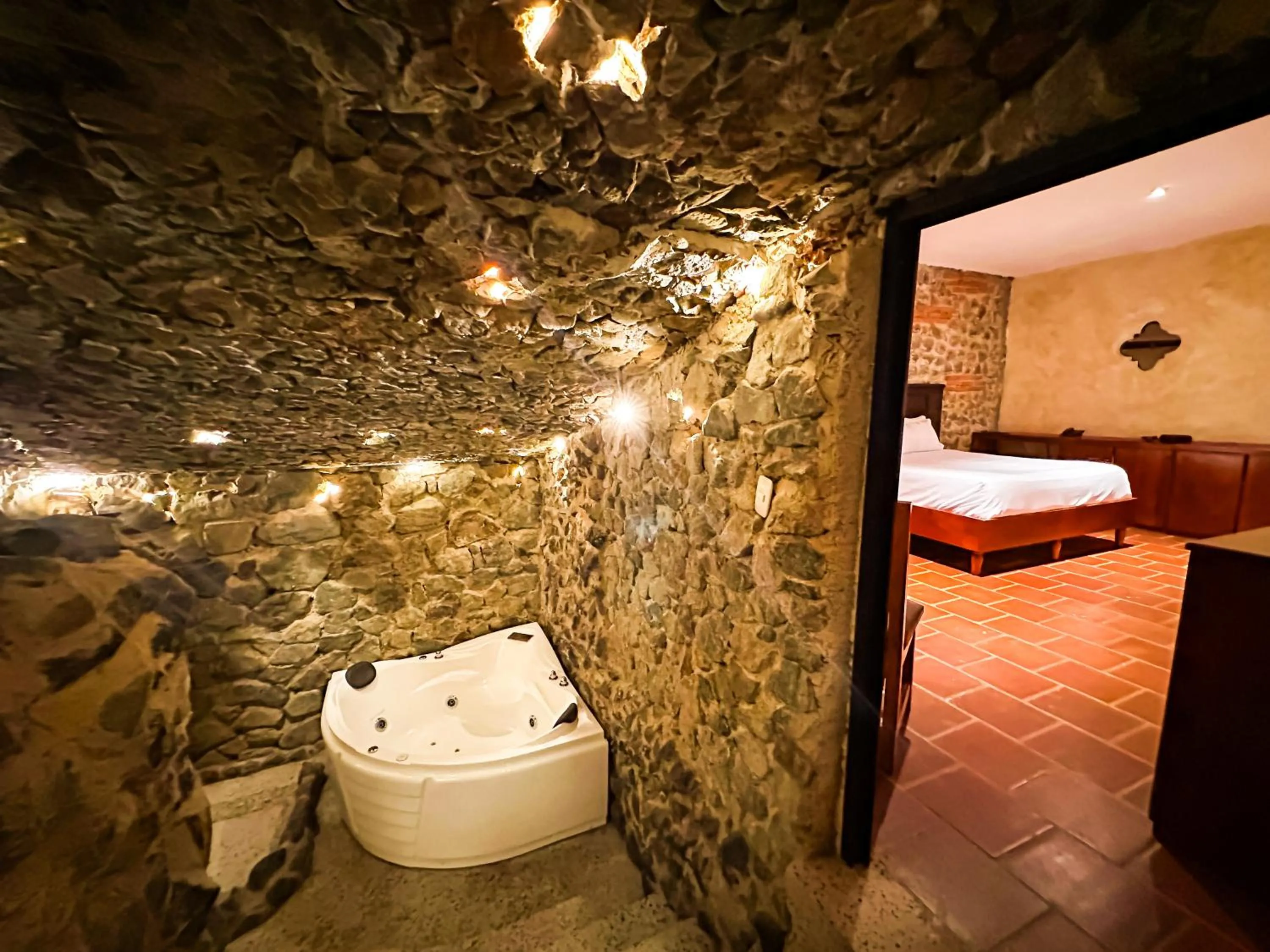 Bed in Le Suisse Spa
