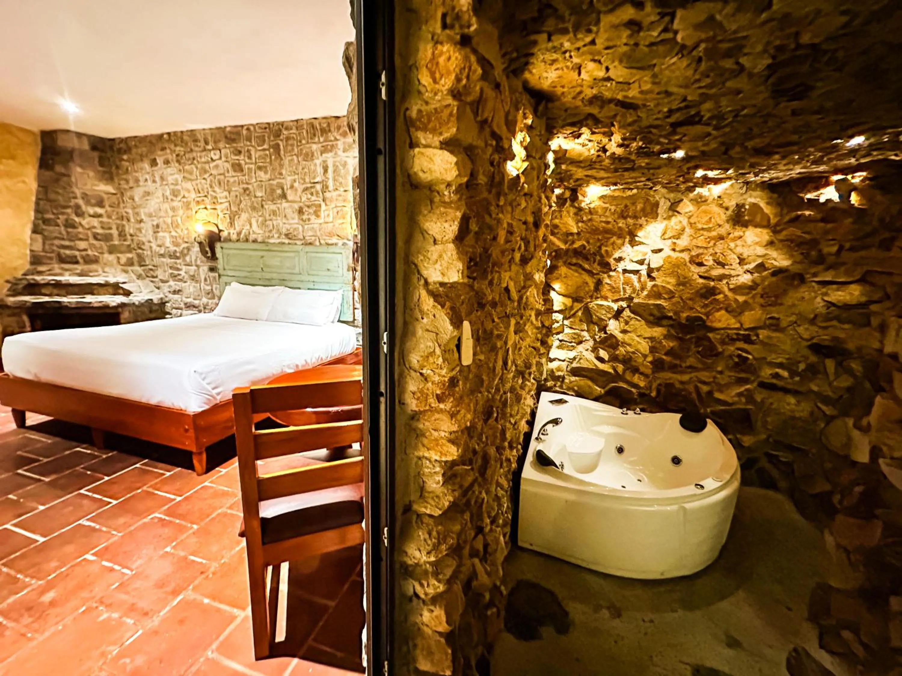 Bed in Le Suisse Spa