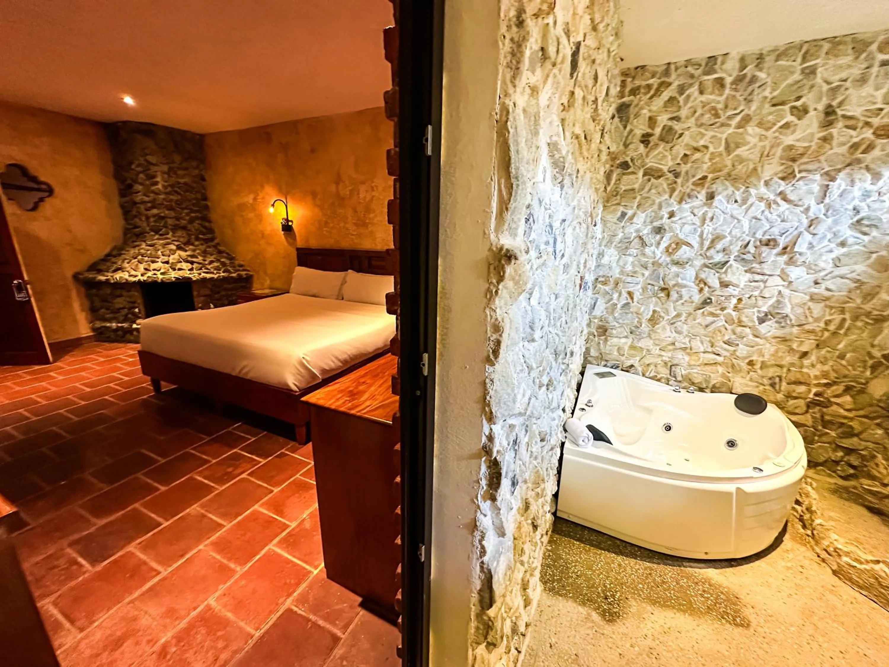 Bed in Le Suisse Spa