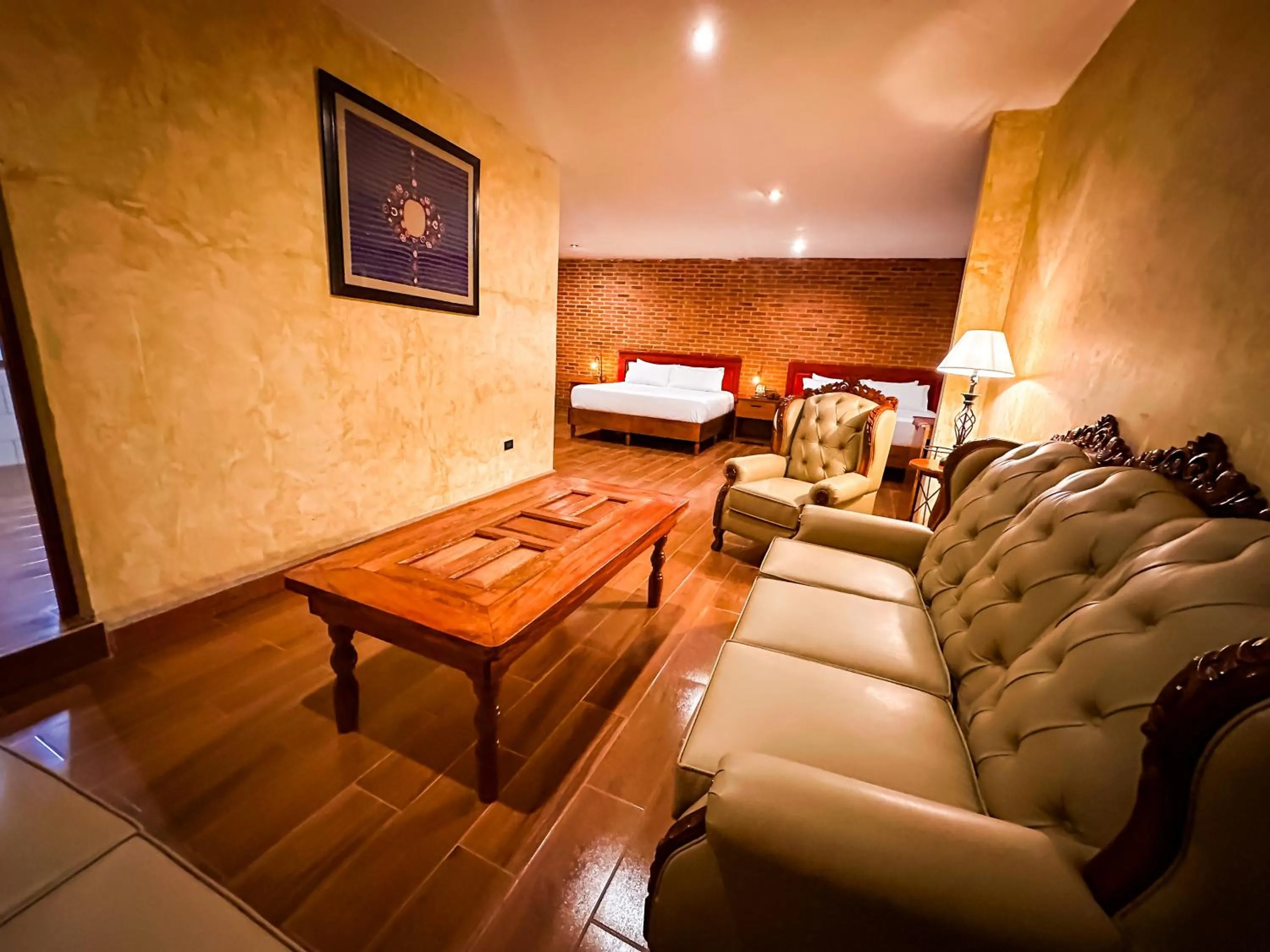 Living room, Bed in Le Suisse Spa
