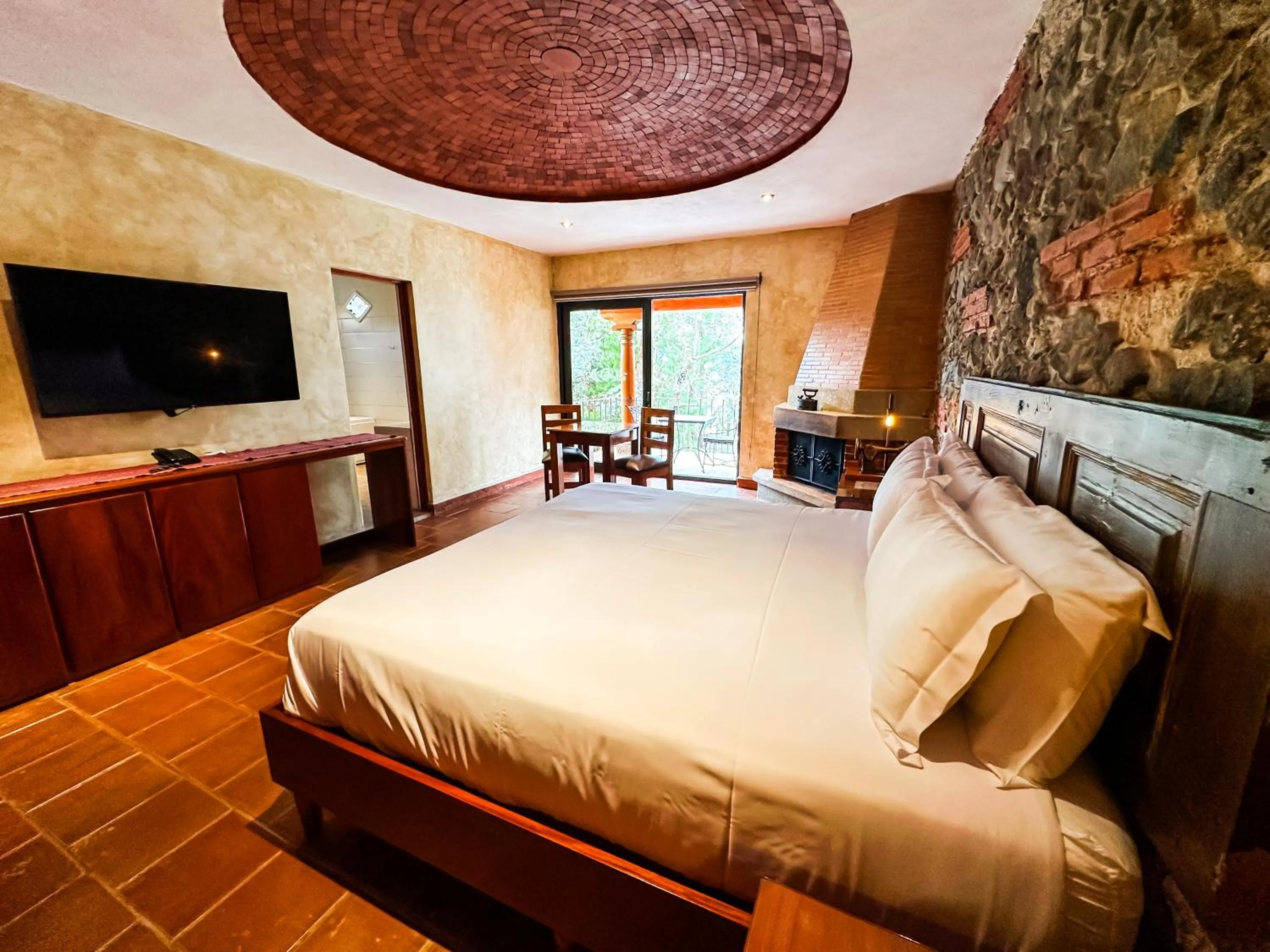 Bed in Le Suisse Spa
