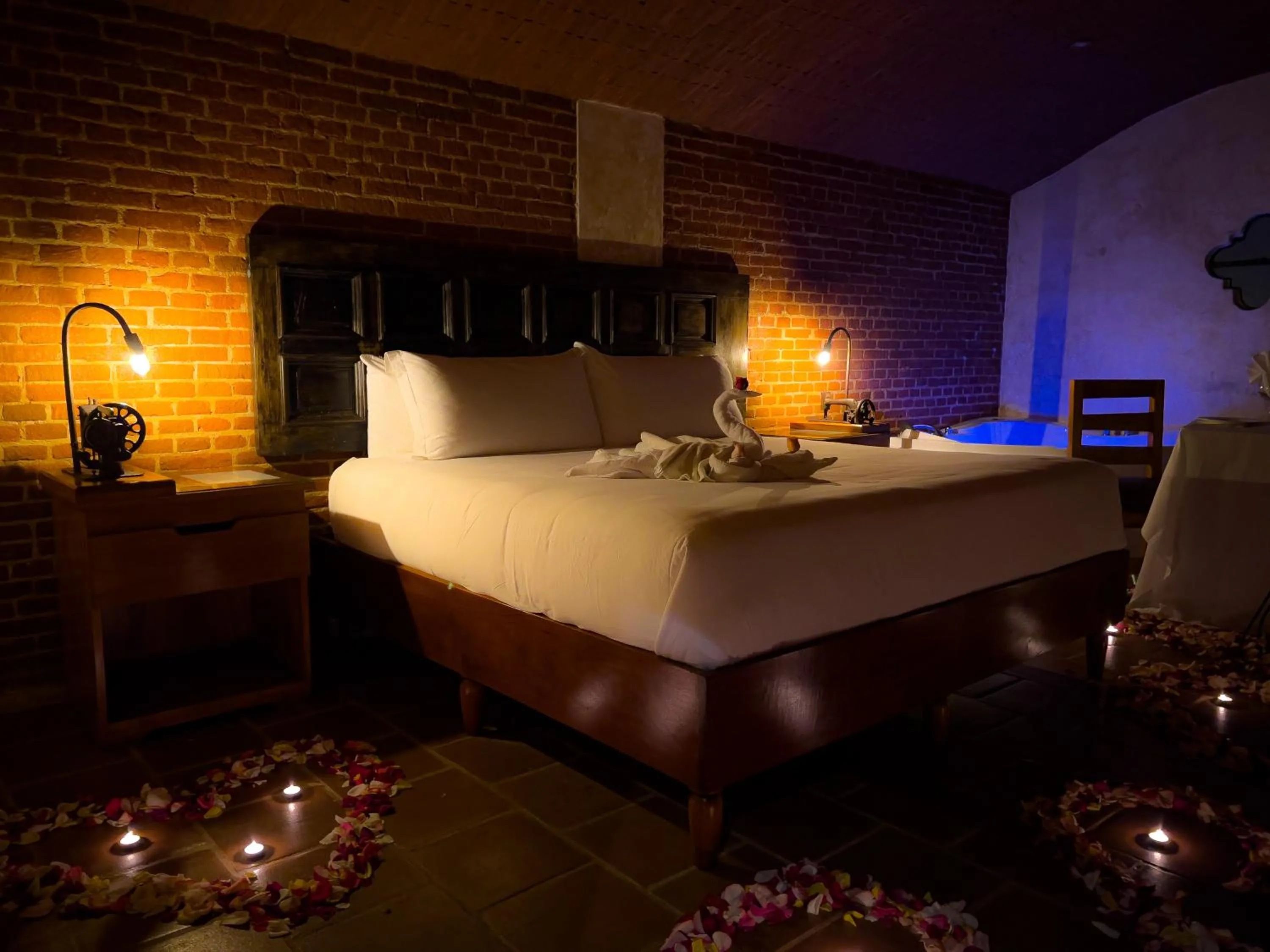 Bed in Le Suisse Spa